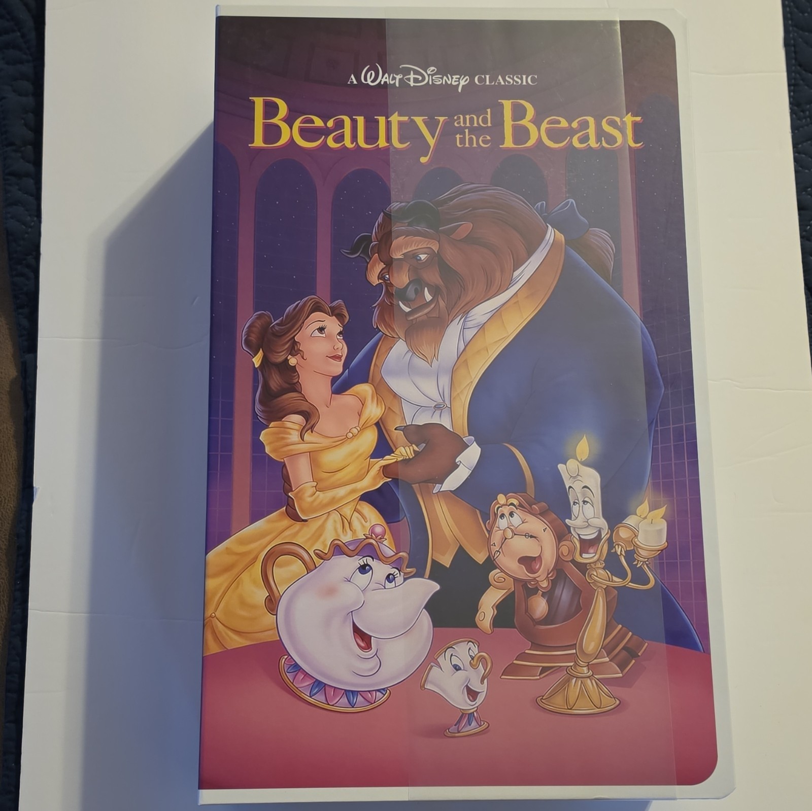 Disney Beauty And The Beast VHS Throw, 50" x 70" New/Free Shipping/Tracking Disney Beauty And The Beast VHS Throw, 50" x 70" New/Free Shipping/Tracking