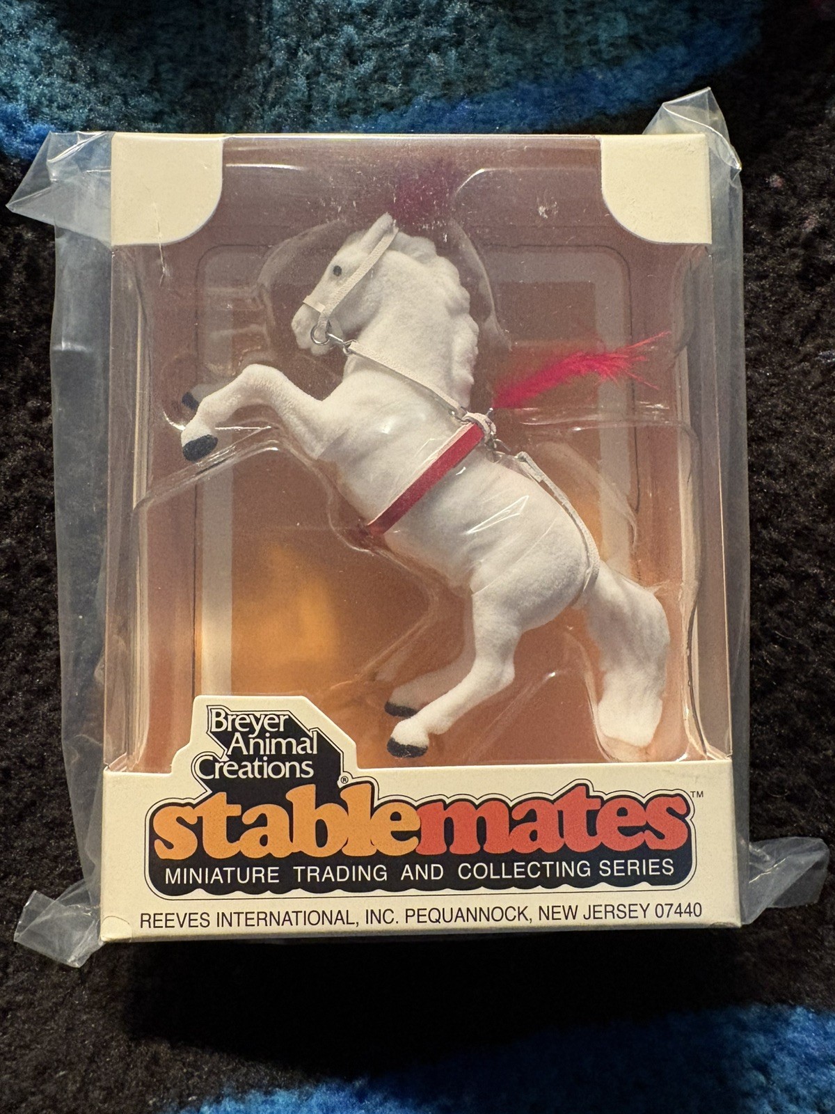 Breyer 2026 Stablemate Vintage Club Horse Flocked Lippizzaner Circus Fighter Breyer 2026 Stablemate Vintage Club Horse Flocked Lippizzaner Circus Fighter