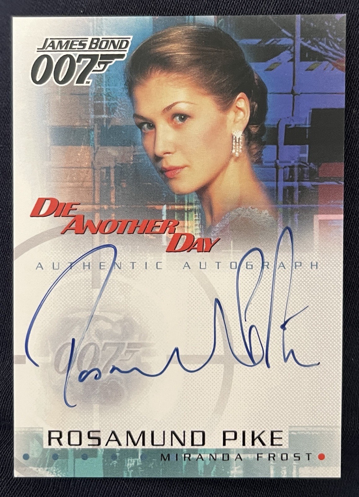 EXT RARE James Bond Rosamund Pike Auto Die Another Day Authentic Autograph A5 EXT RARE James Bond Rosamund Pike Auto Die Another Day Authentic Autograph A5