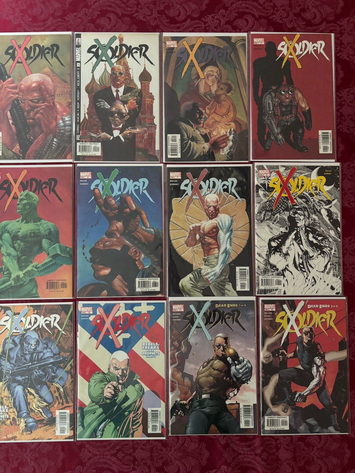 SOLDIER X (2002) #1-12 COMPLETE SERIES CABLE MARVEL COMICS - 12 COMICS