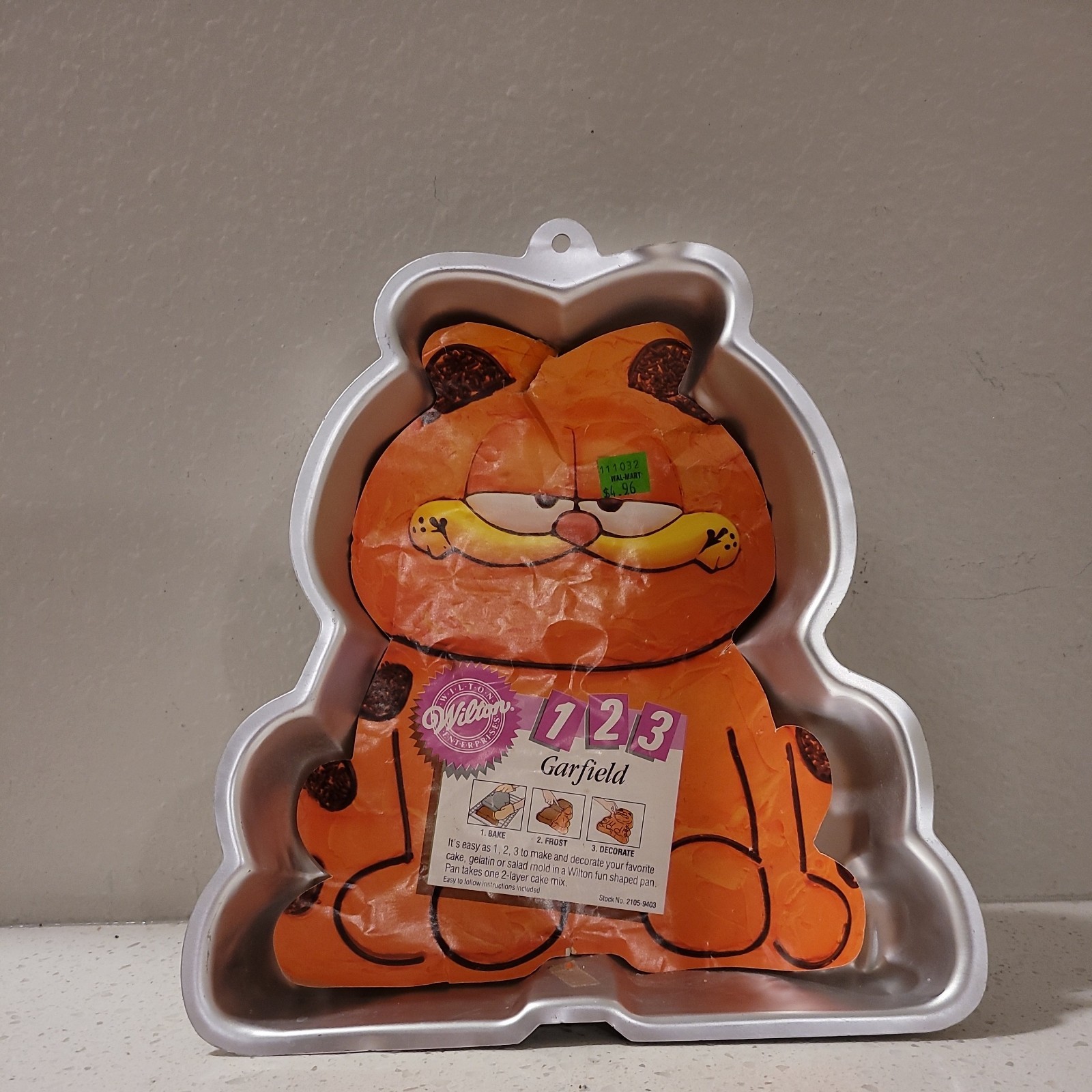 Wilton Garfield Vintage 1978 decorating Cake Pan New 11" X 10" COOKING