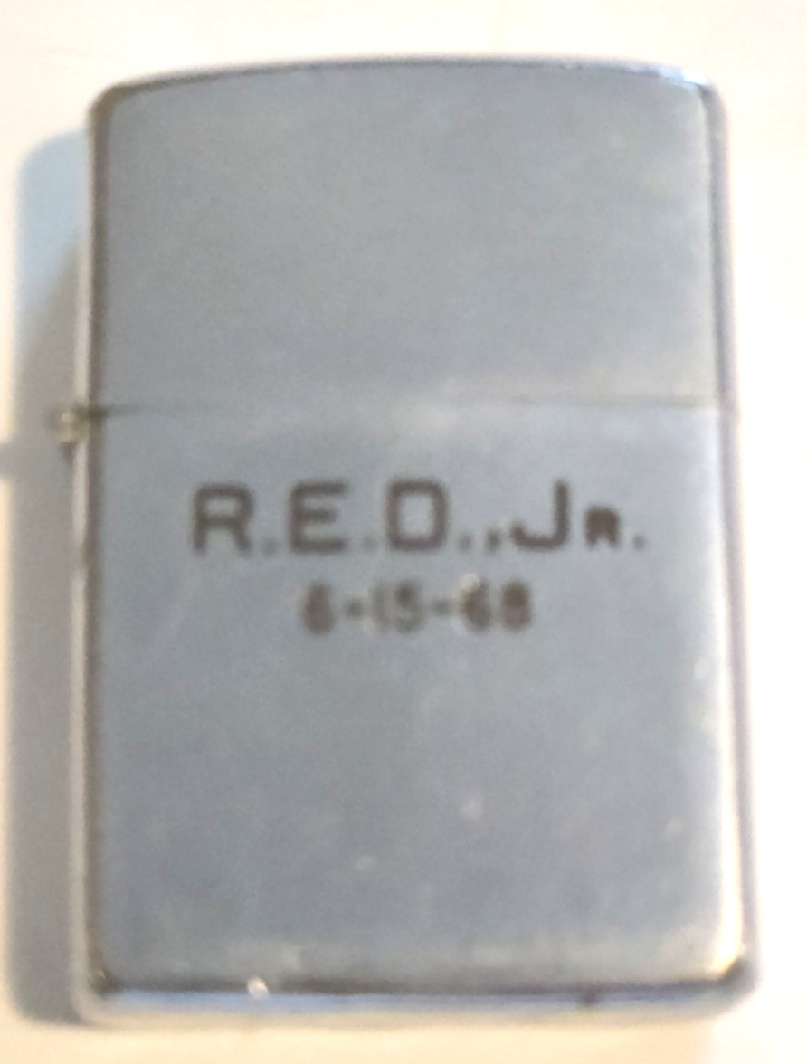 Vintage 1966 Zippo Lighter with Initials and Date Vintage 1966 Zippo Lighter with Initials and Date