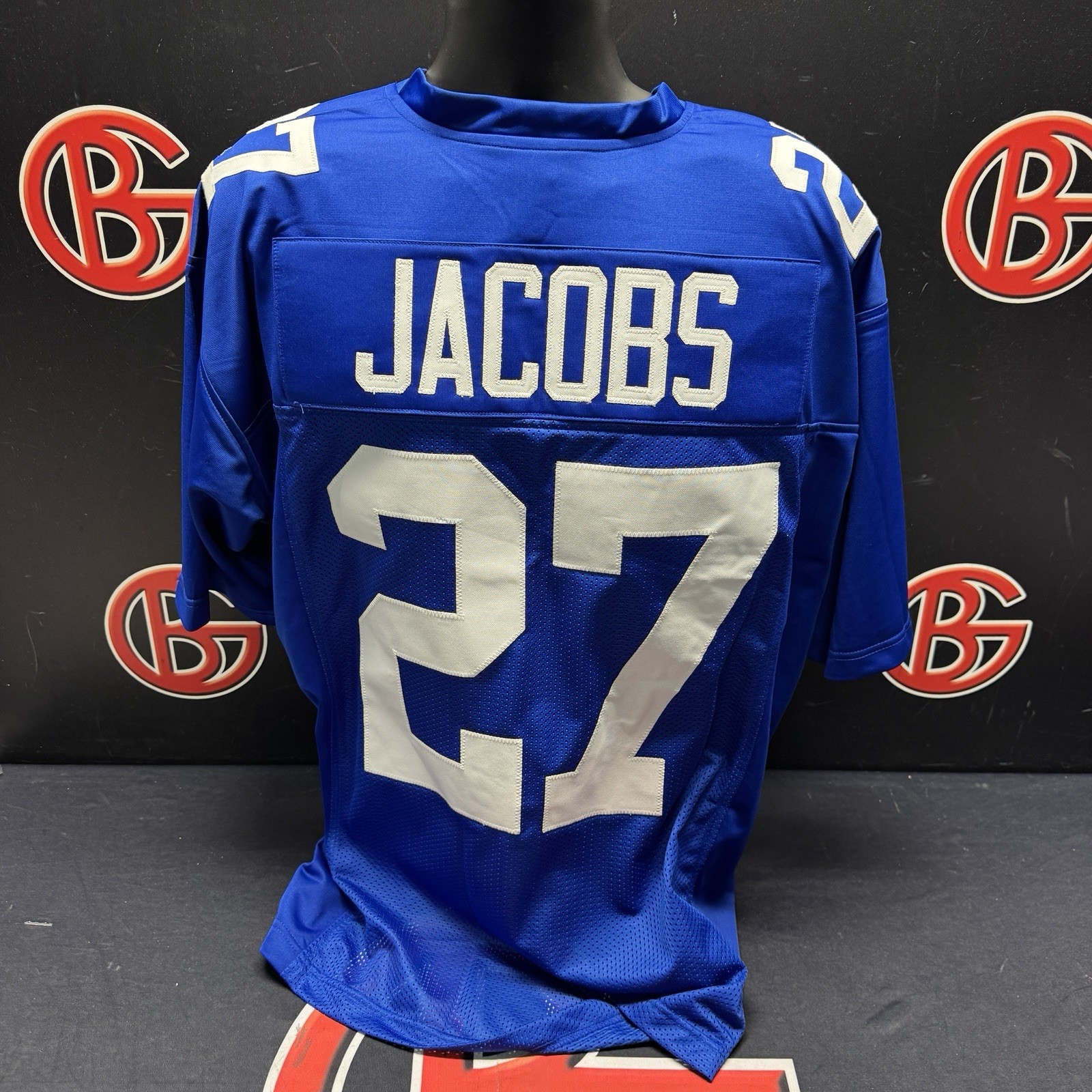 Brandon Jacobs New York Giants Blue Unsigned Jersey Size - XL