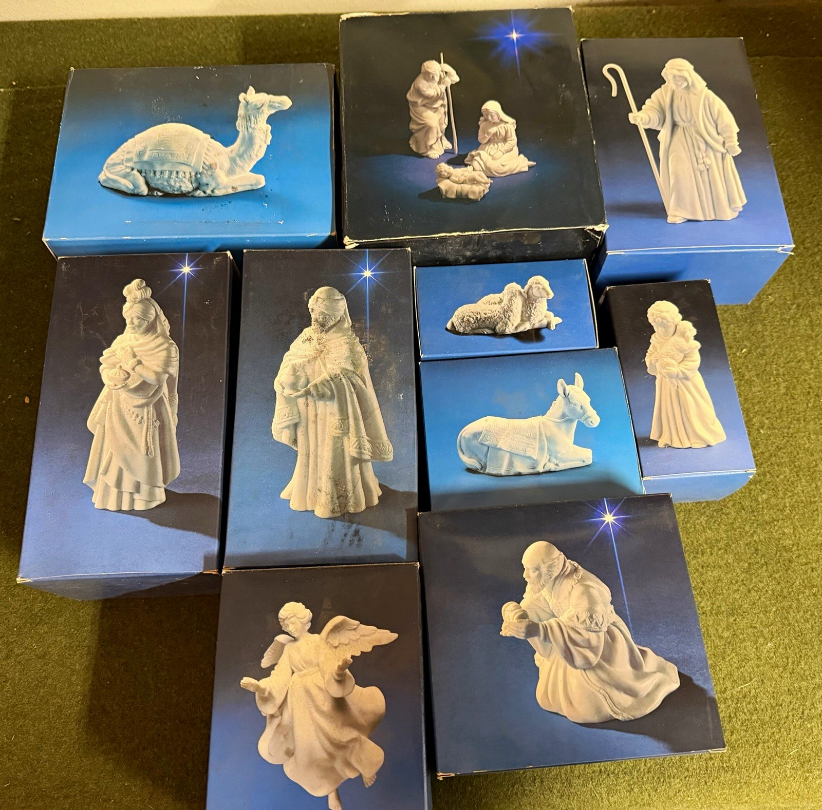 White AVON Nativity Set Figurines w/ Boxes Mary Joseph Baby Jesus And more