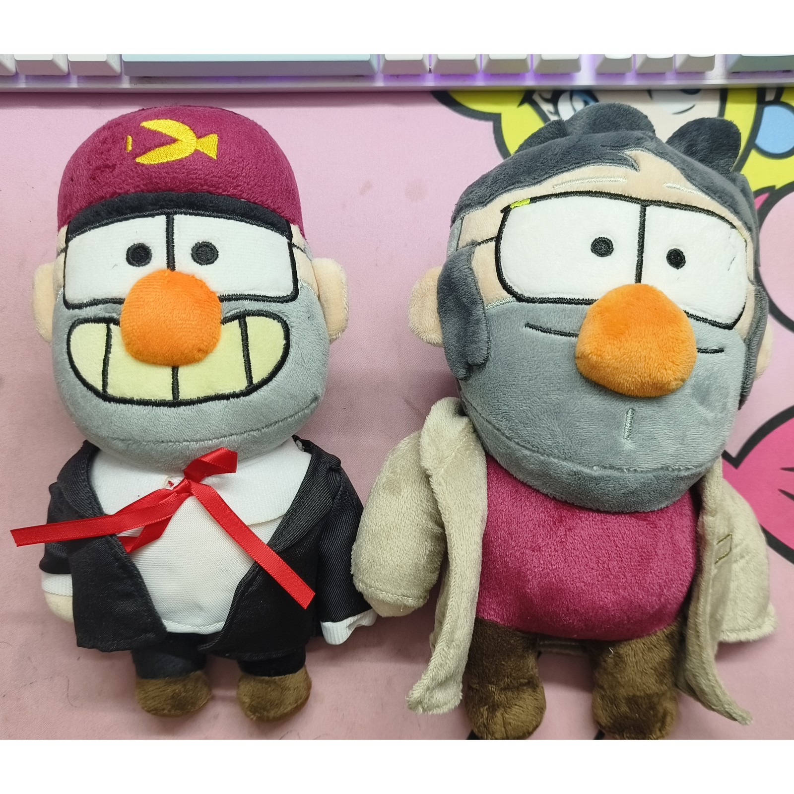 2pcs Gravity Falls Grunkle Stan Plush Doll Cosplay Prop Toys Stuffed Doll Gift