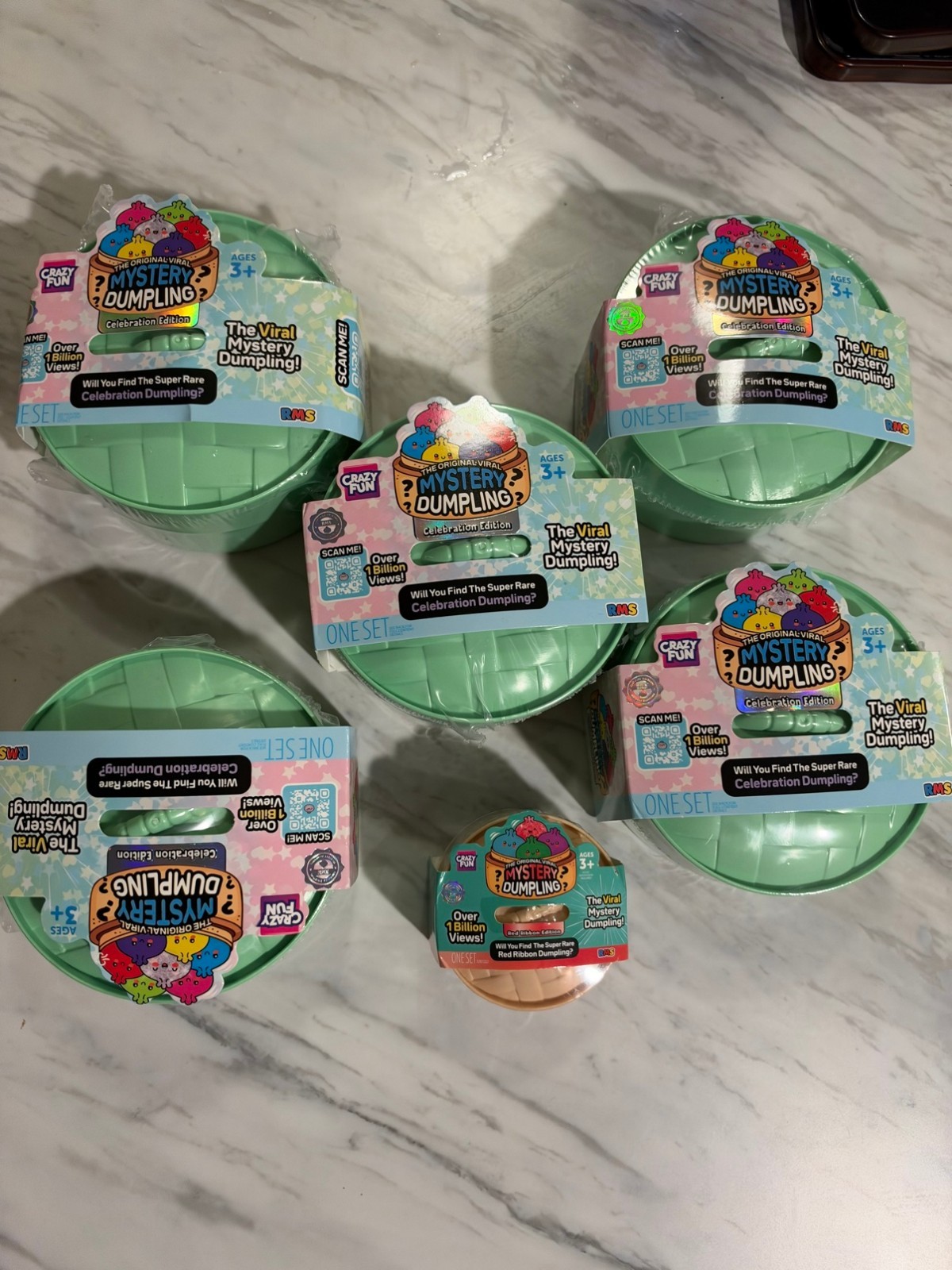 RMS Mystery Dumpling Lot of 6 - 5 Celebration+1 Mini Red Ribbon Editions -Sealed RMS Mystery Dumpling Lot of 6 - 5 Celebration+1 Mini Red Ribbon Editions -Sealed