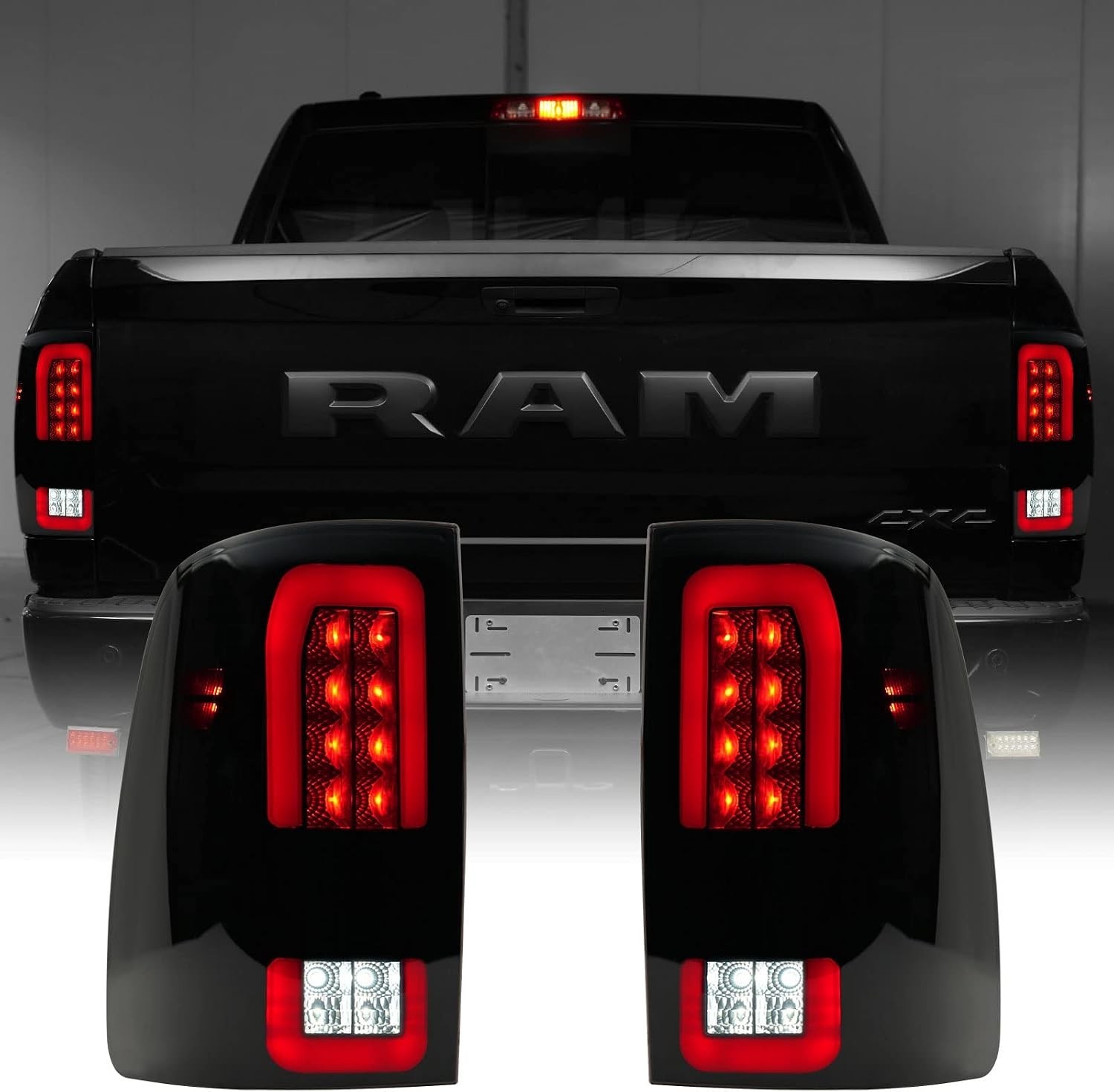 LED Tail Lights for Dodge Ram 1500 2009-2018,2500/3500 2010-2018 Only for Stock 