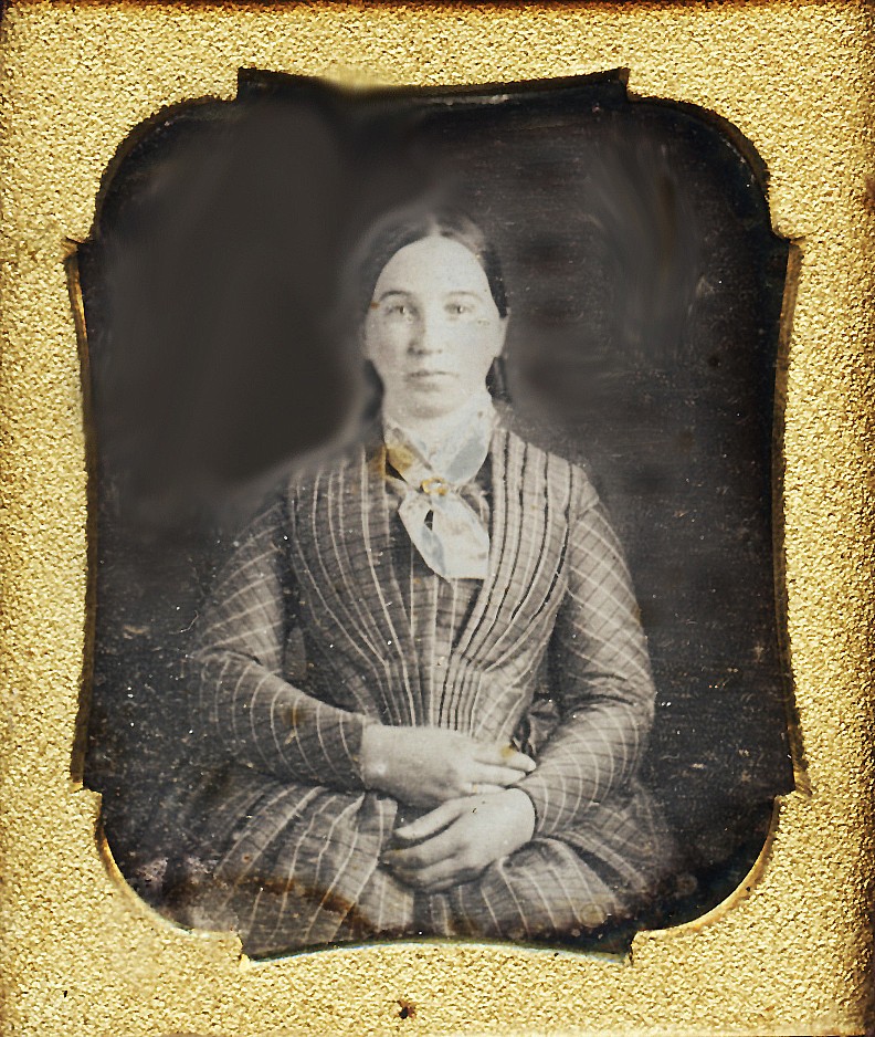 Beautiful 6th Plate Dag of an Arreactive Woman 1850s #259 Beautiful 6th Plate Dag of an Arreactive Woman 1850s #259