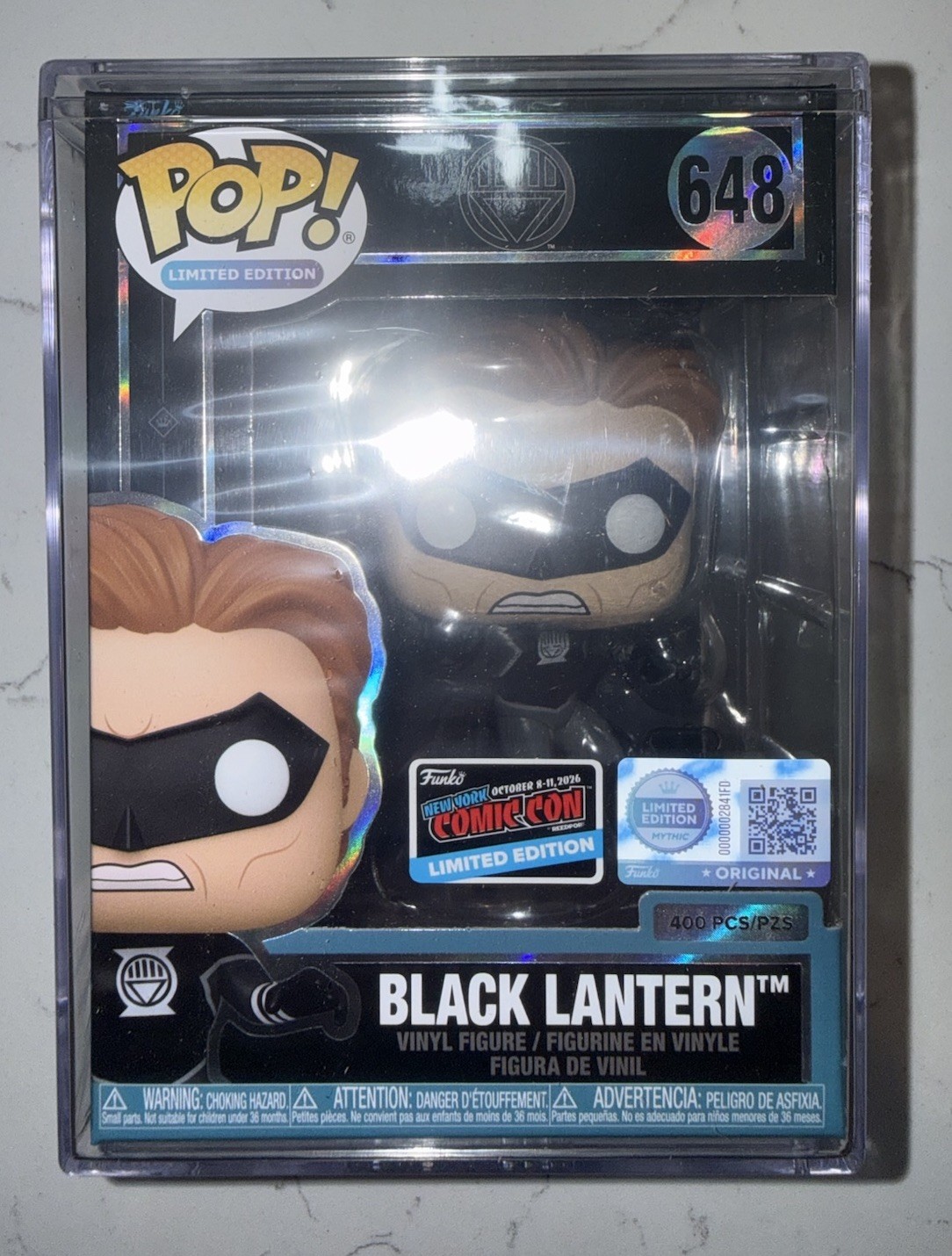 NYCC26 FUNKO MYTHIC POP BLACK LANTERN 648 LE 400 CON STICKER SUNDAY