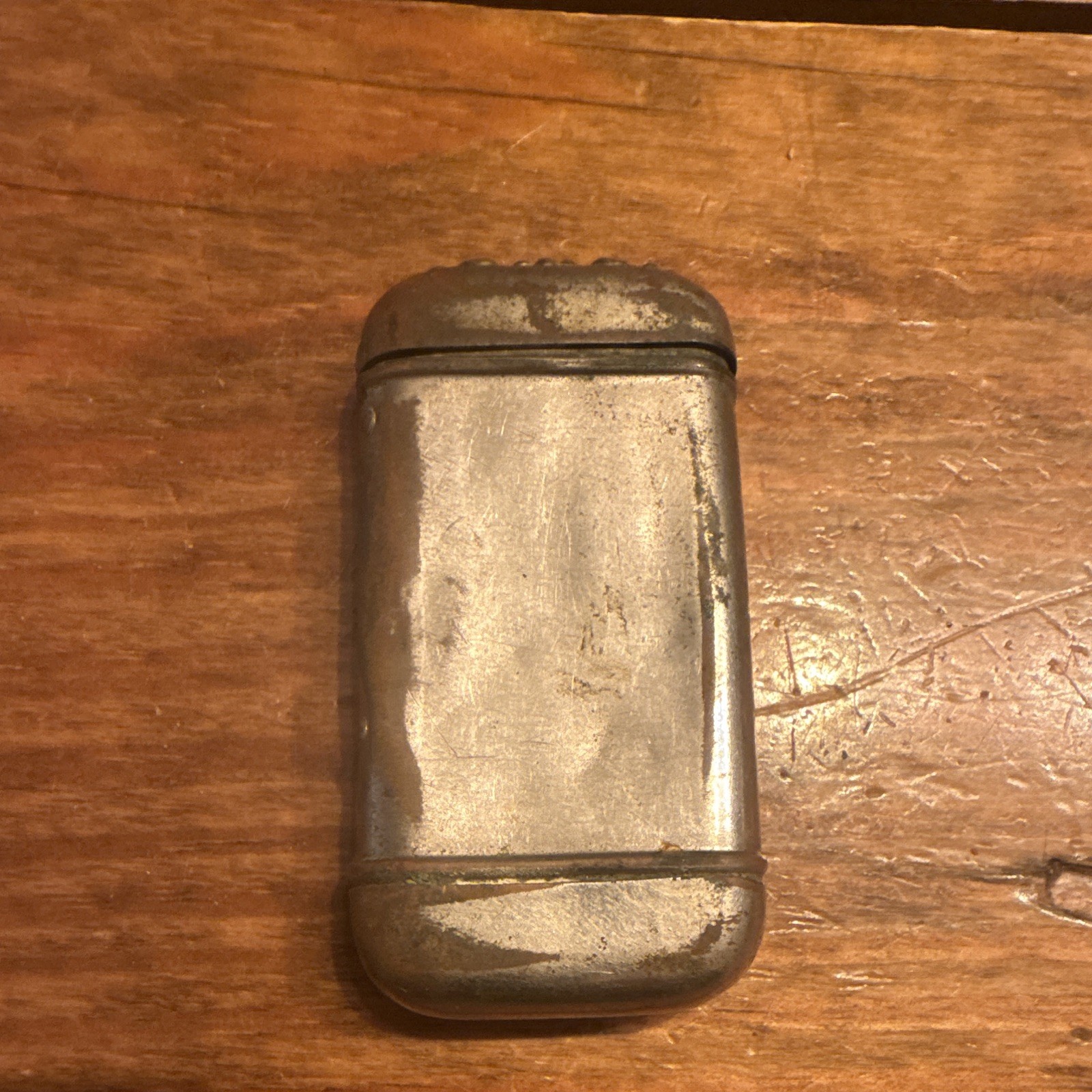 Antique Vintage Metal Hinged Match Safe Vesta Case, Silver Tone, Embossed Antique Vintage Metal Hinged Match Safe Vesta Case, Silver Tone, Embossed