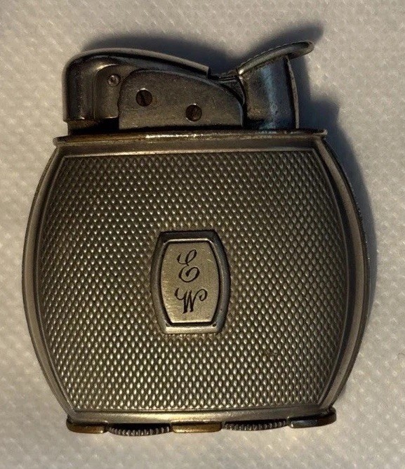 Vintage Evans Lighter, Untested, Initials EW, Made in USA Vintage Evans Lighter, Untested, Initials EW, Made in USA