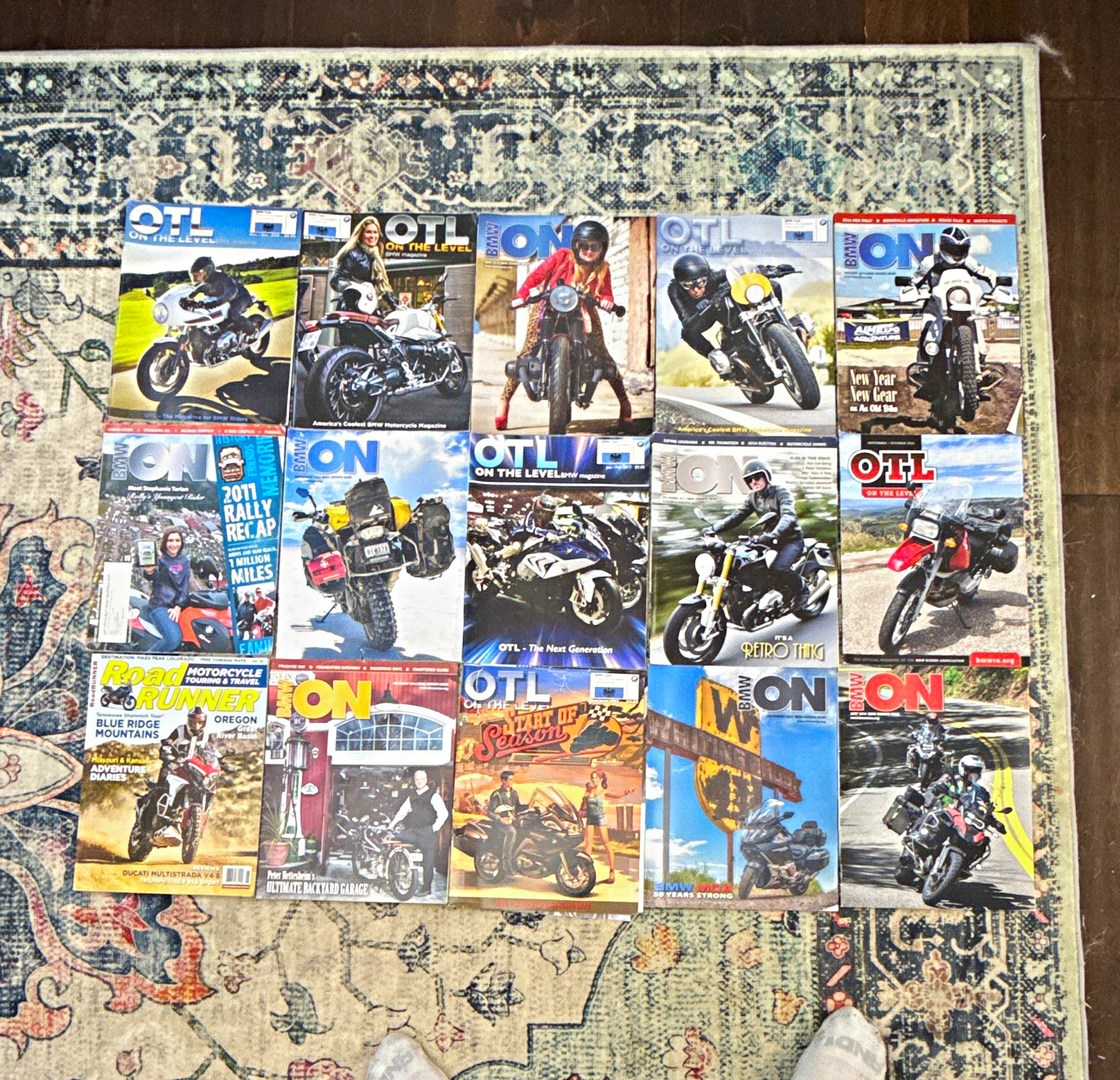BMW ON/OTL On The Level Motorcycle Magazines Lot of 15 2013-2016 bmw