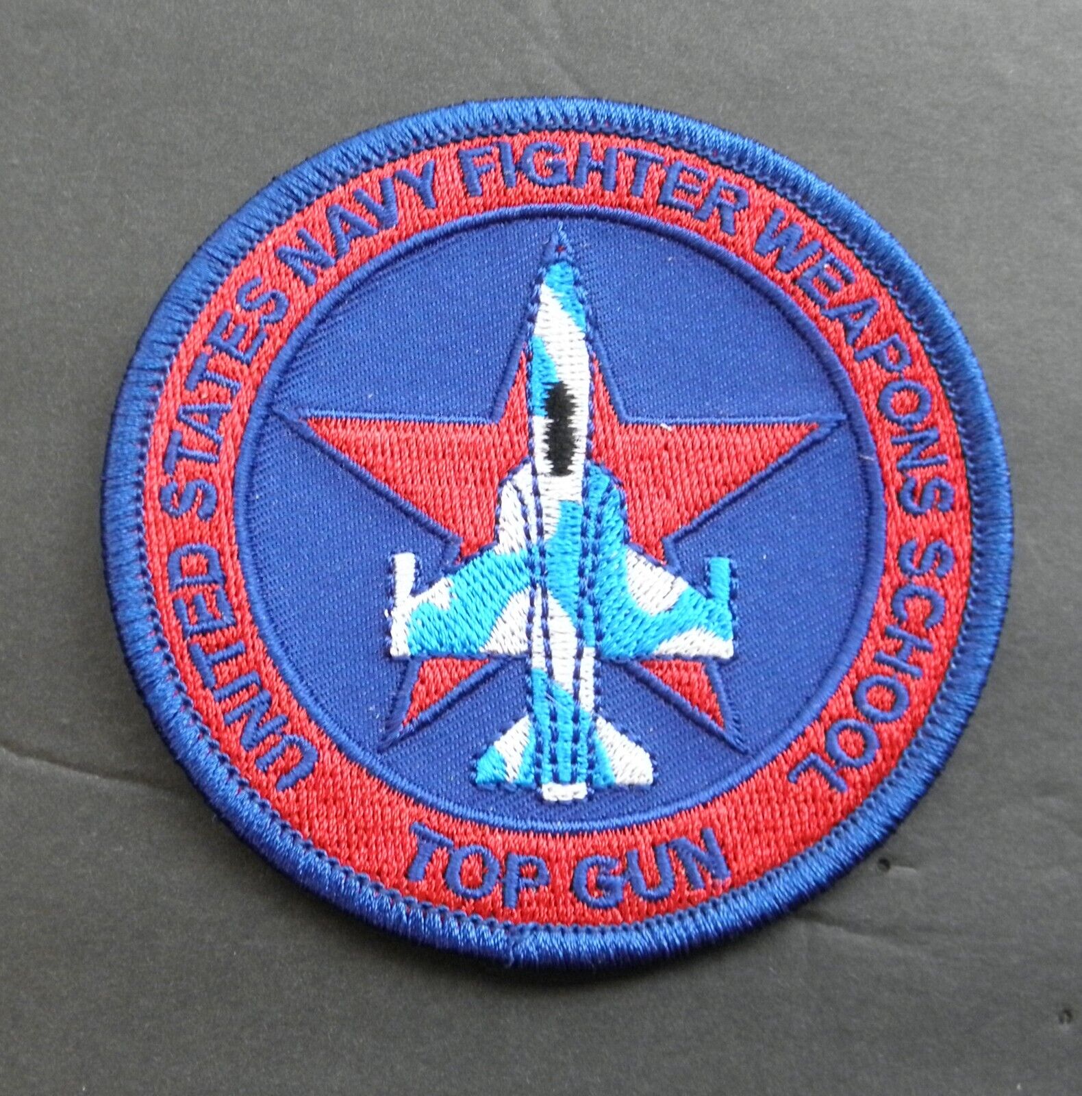 TOP GUN US NAVY WEAPONS SCHOOL EMBROIDERED PATCH 3.3 inches TOM CRUISE MAVERICK