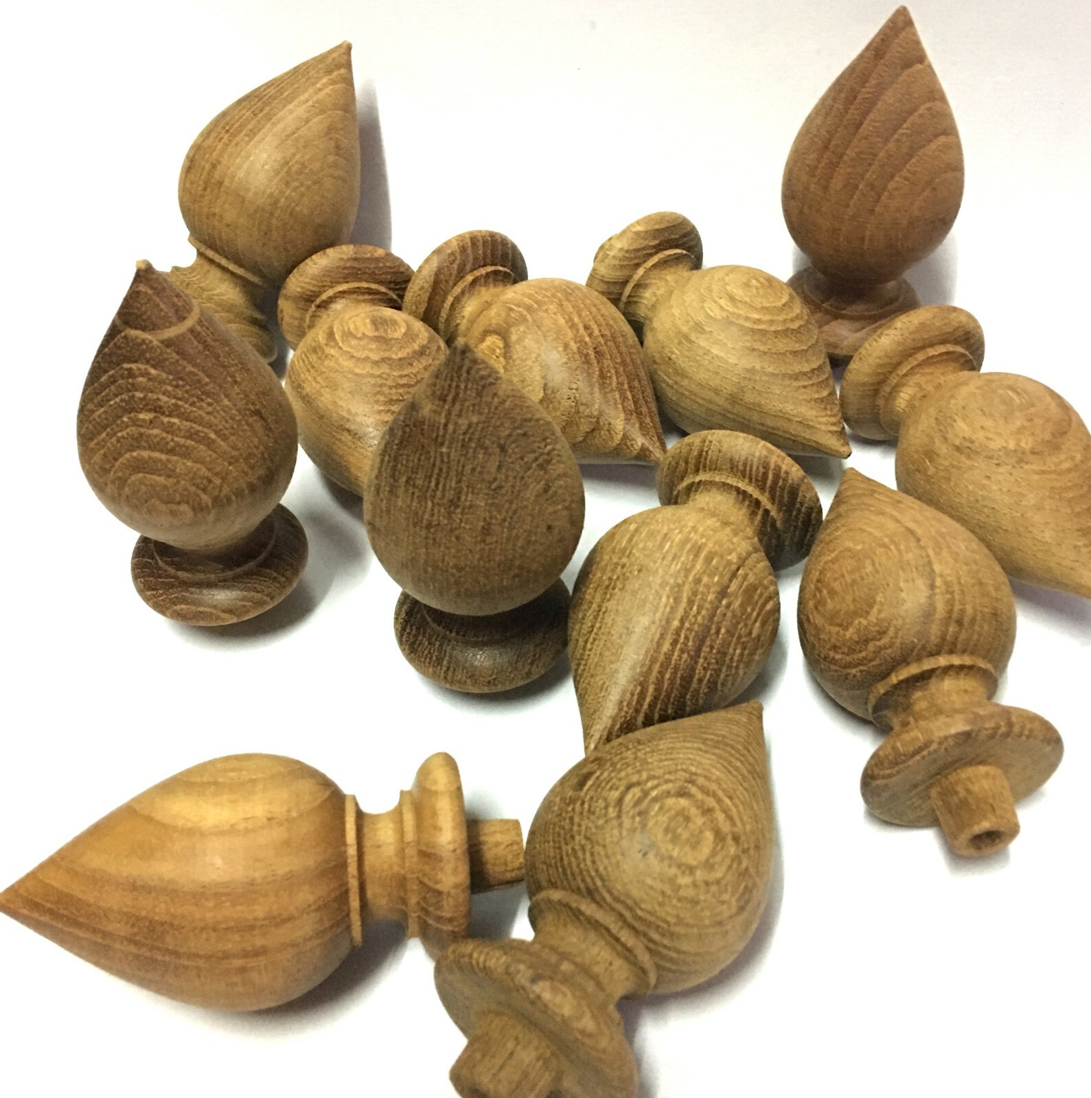 12Pc Wooden Finial Lotus shape Clock Vintage Furniture DIY Decor 1.5" Wholesale 12Pc Wooden Finial Lotus shape Clock Vintage Furniture DIY Decor 1.5" Wholesale