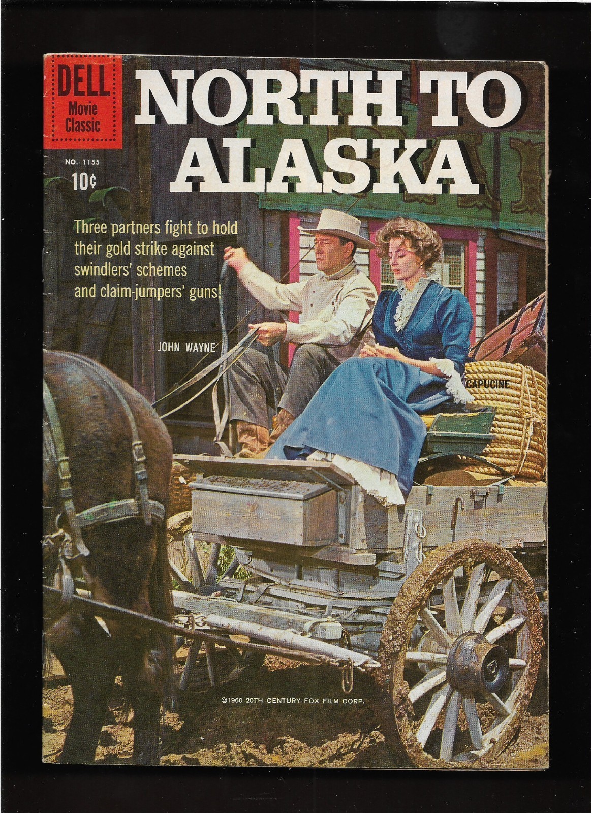 1960 JOHN WAYNE  " NORTH to ALASKA  "   ORIGINAL & COMPLETE    DELL COMIC BOOK