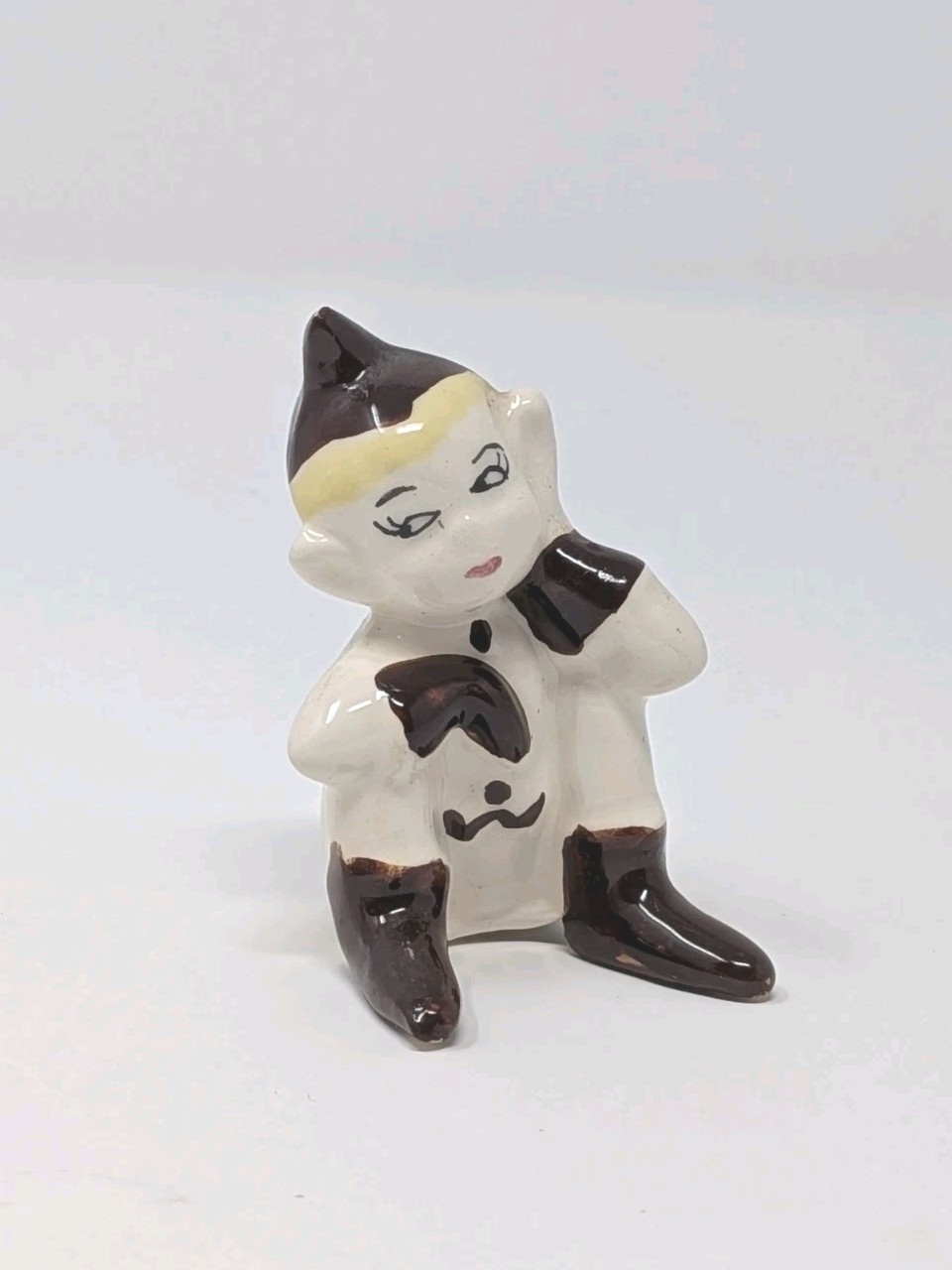 Vintage Ceramic Pixie Elf Figurine Vintage Ceramic Pixie Elf Figurine
