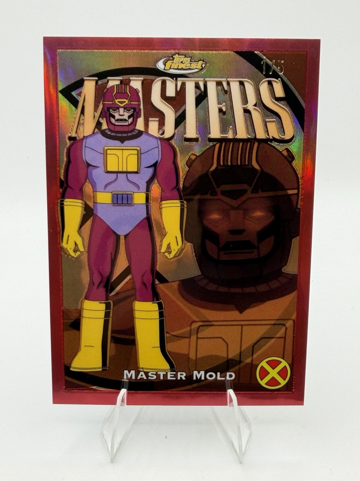 Master Mold - 2025 Topps Finest X-Men '97 #43 Red 1/5 Master Mold - 2025 Topps Finest X-Men '97 #43 Red 1/5