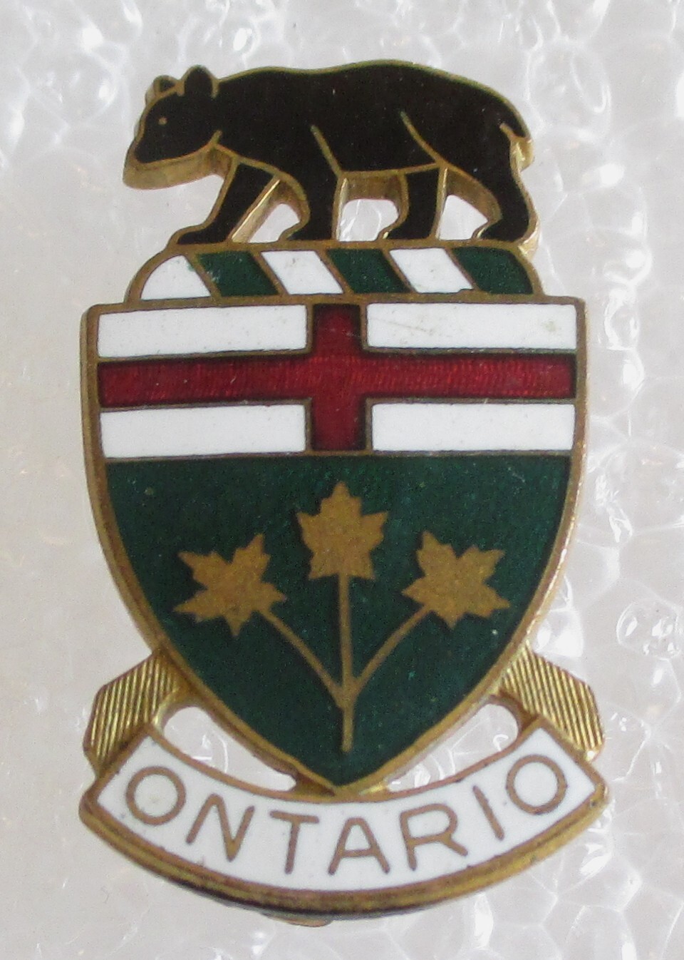 Vintage Province of Ontario, Canada Coat of Arms Travel Souvenir Collector Pin Vintage Province of Ontario, Canada Coat of Arms Travel Souvenir Collector Pin