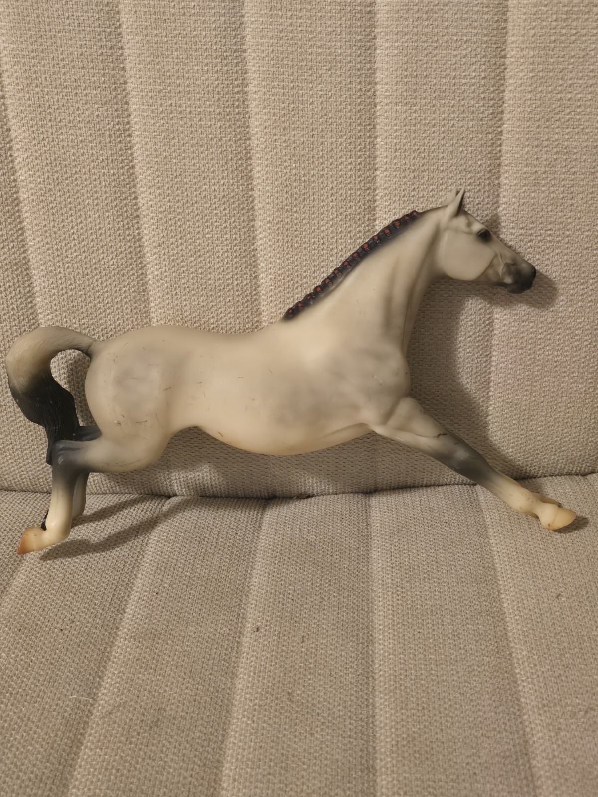 PETER STONE MODEL HORSE Black, Gray, White - 1997 C. Hess