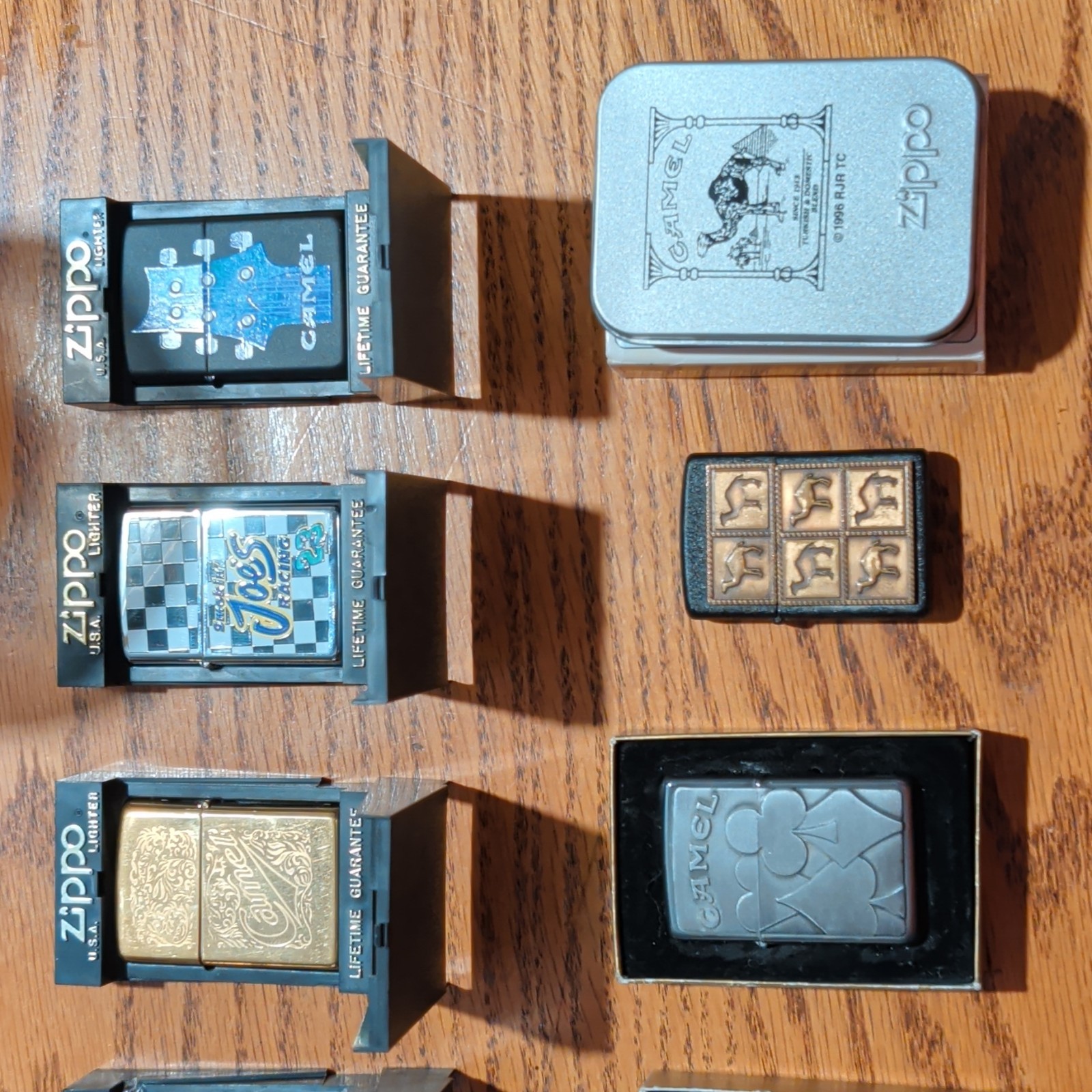 Lot of 8 Camel Zippo Lots Lot of 8 Camel Zippo Lots
