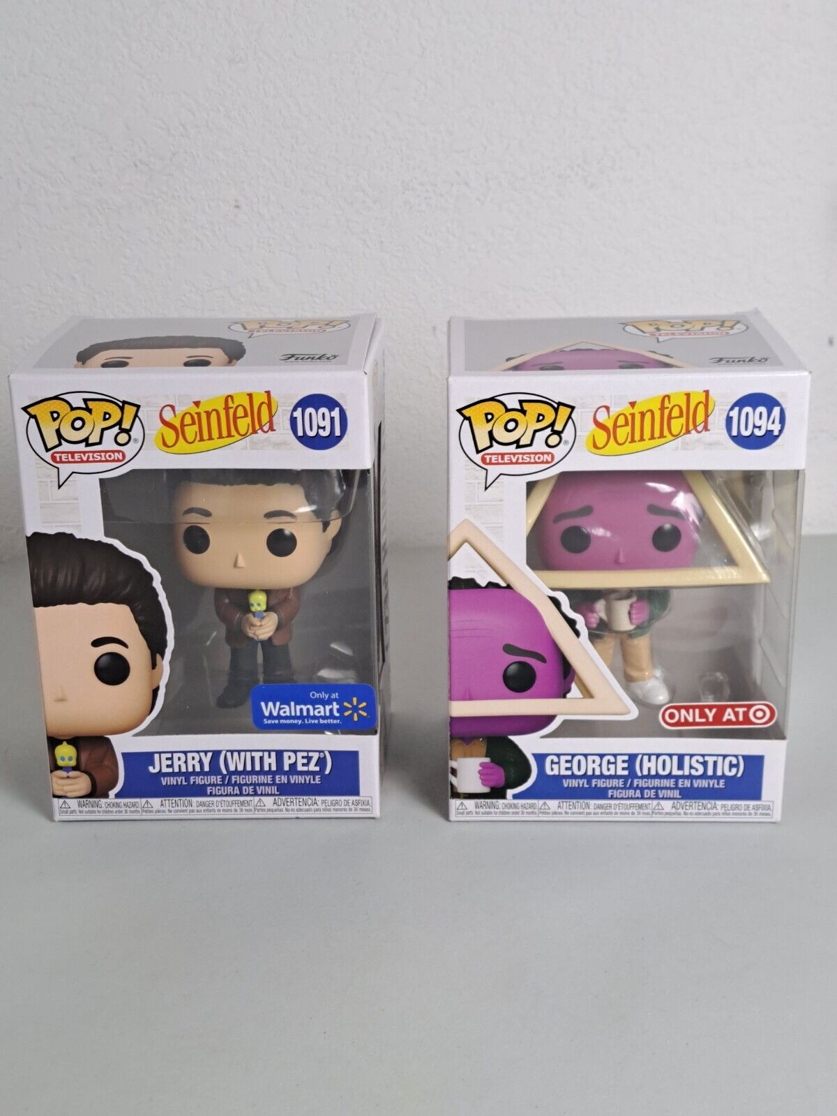 Funko Pop Television Seinfeld Jerry Seinfeld (With Pez} & George (Holistic)