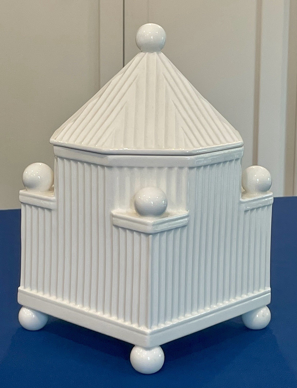 RARE 1987 Swid Powell Stanley Tigerman & McCurry Circus Tent Cookie Jar Stunning RARE 1987 Swid Powell Stanley Tigerman & McCurry Circus Tent Cookie Jar Stunning