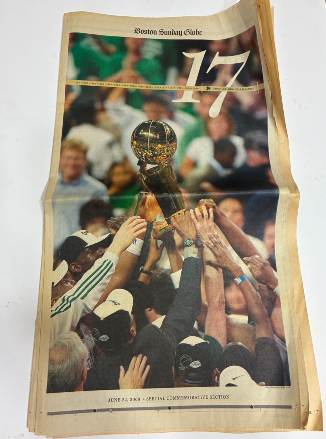Boston Celtics 2008 NBA Champions Newspaper Boston Sunday Globe Championship Boston Celtics 2008 NBA Champions Newspaper Boston Sunday Globe Championship