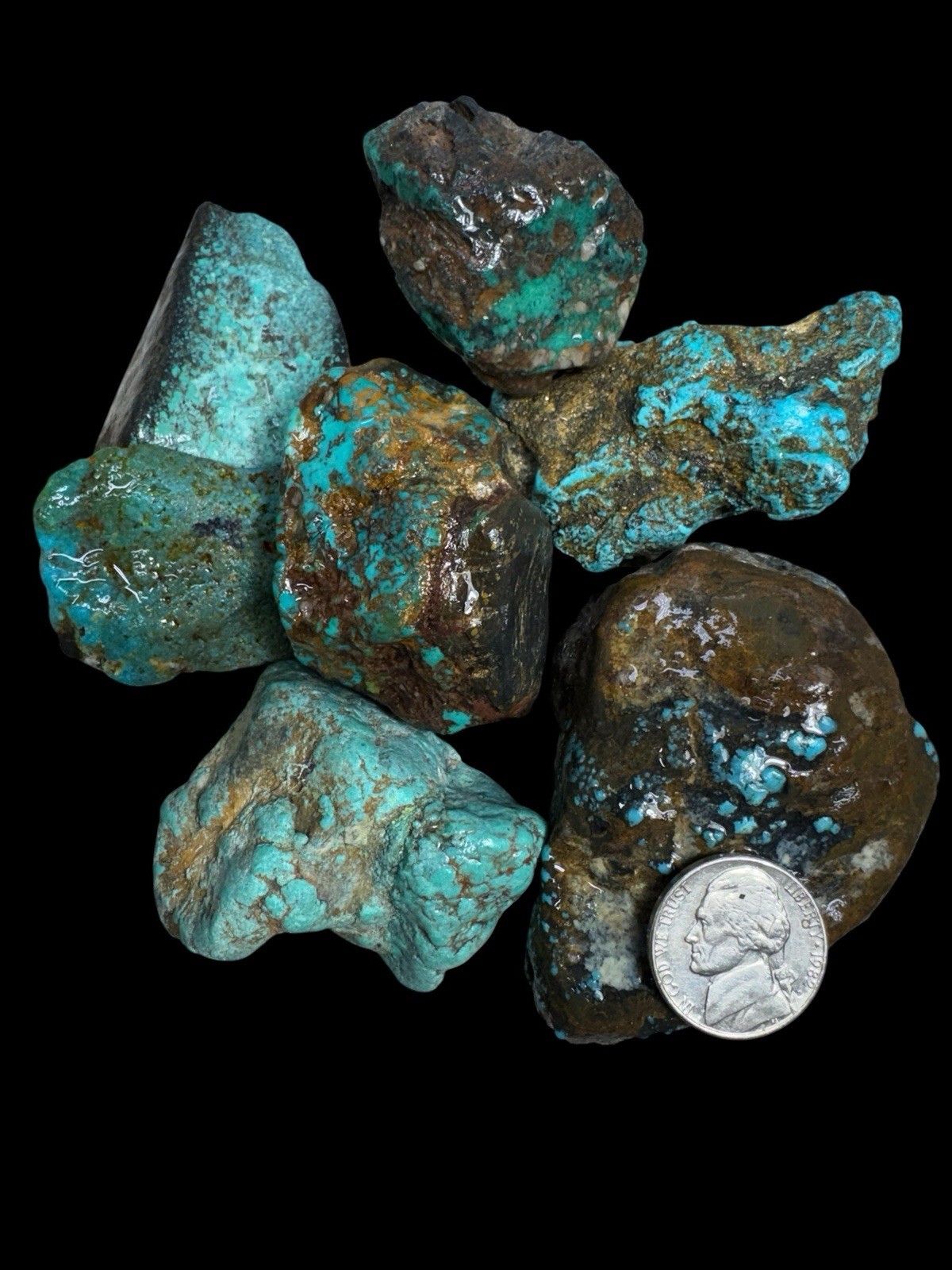 Natural Hubei Turquoise Nuggets Mixed Qingu and Yungai Good Quality Natural Hubei Turquoise Nuggets Mixed Qingu and Yungai Good Quality