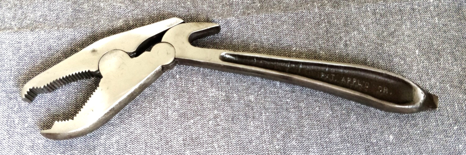 Beautiful RARE Roy L. Gregory Self tightening Wrench Patent Applied For Beautiful RARE Roy L. Gregory Self tightening Wrench Patent Applied For