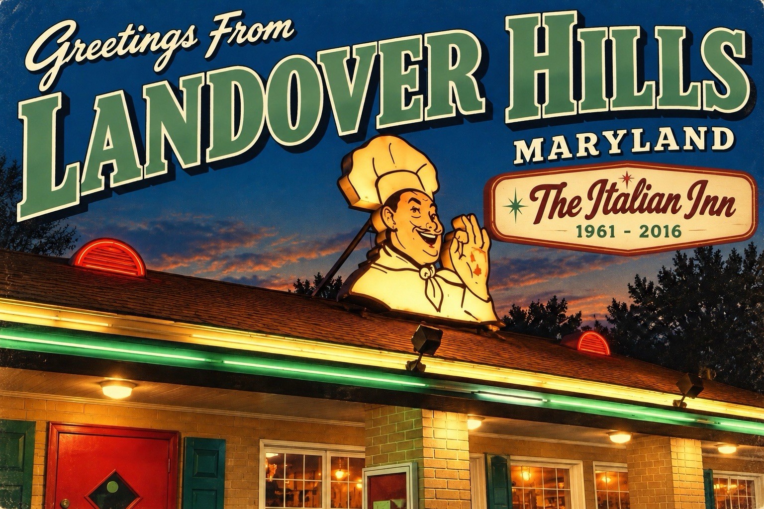 Greetings From Landover Hills, Maryland Modern 4x6 Postcard E305 Greetings From Landover Hills, Maryland Modern 4x6 Postcard E305