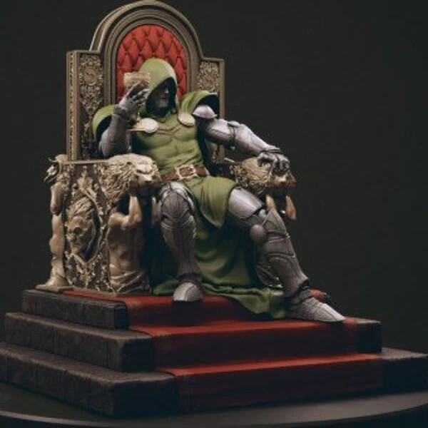Dr. Doom Throne Resin Sculpture Statue Model Kit Fantastic Four Unpainted/Unass Dr. Doom Throne Resin Sculpture Statue Model Kit Fantastic Four Unpainted/Unass