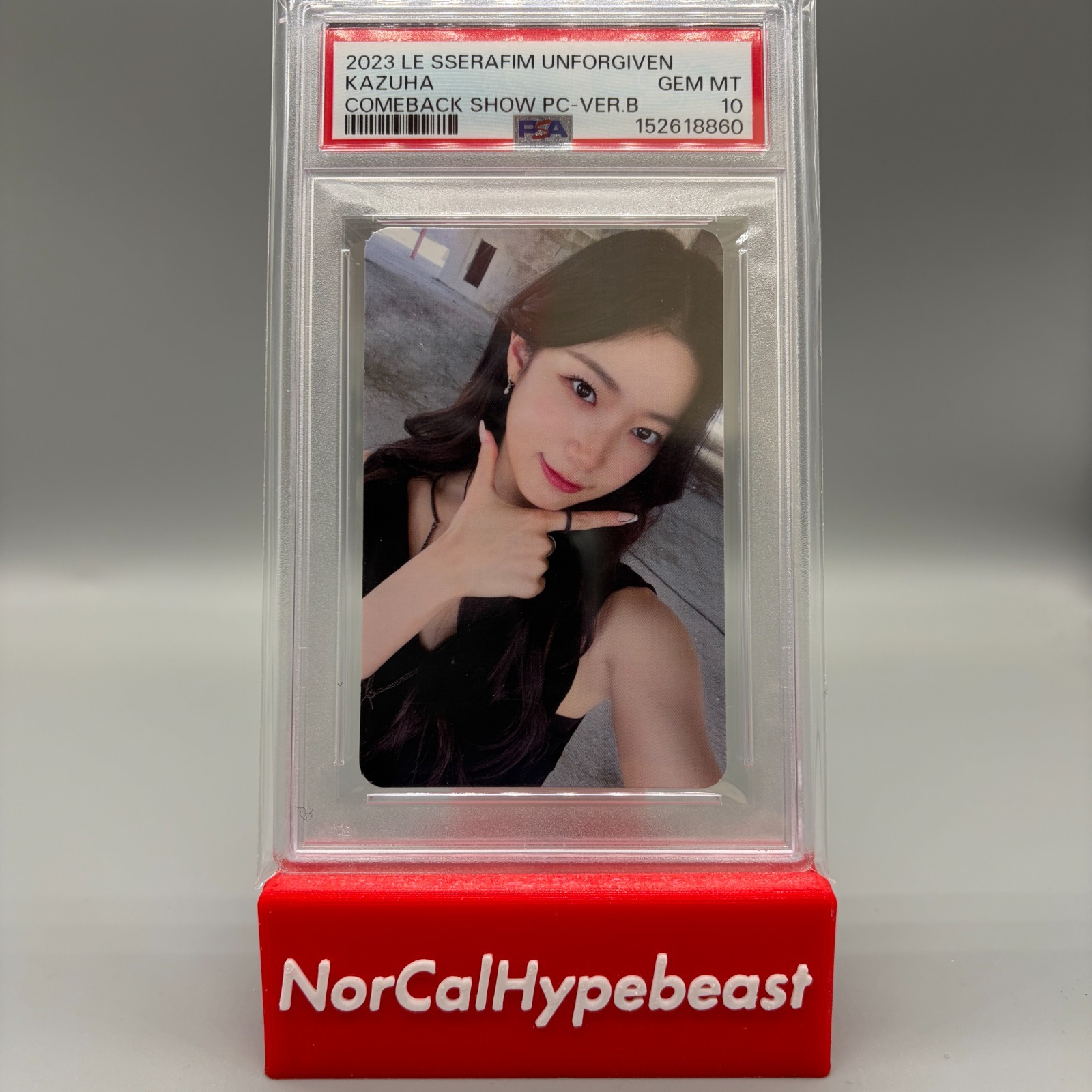 2023 Le Sserafim Unforgiven KAZUHA Comeback Show Photocard Ver B PSA 10 GEM MINT 2023 Le Sserafim Unforgiven KAZUHA Comeback Show Photocard Ver B PSA 10 GEM MINT