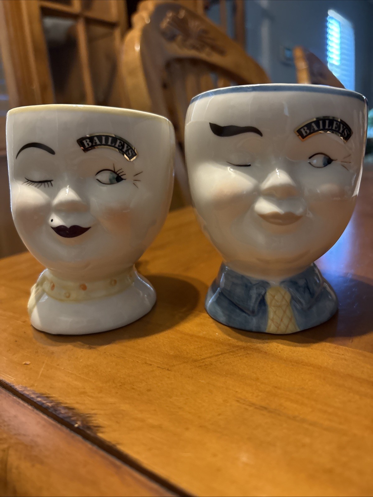 Vintage 1997 Bailey's Winking Irish Cream YUM Tall Mug Limited Edition Set EUC