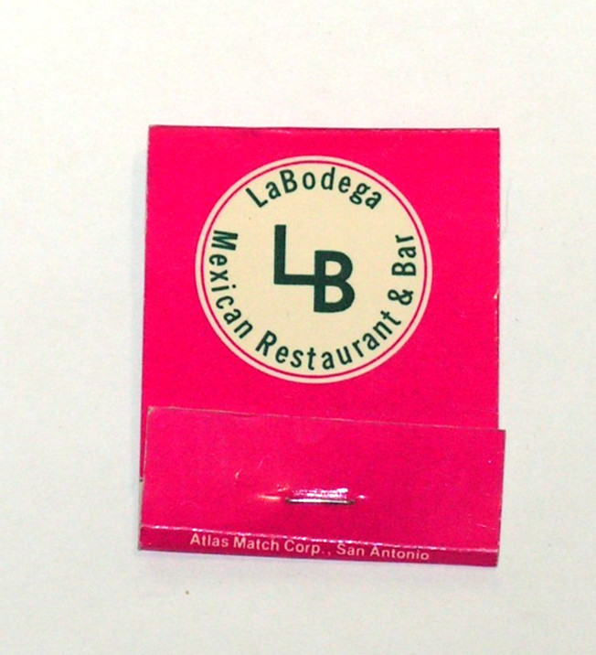 La Bodega Mex. Restaurant & Bar FULL Matchbook Dallas Odessa Lubbock Midland TX La Bodega Mex. Restaurant & Bar FULL Matchbook Dallas Odessa Lubbock Midland TX