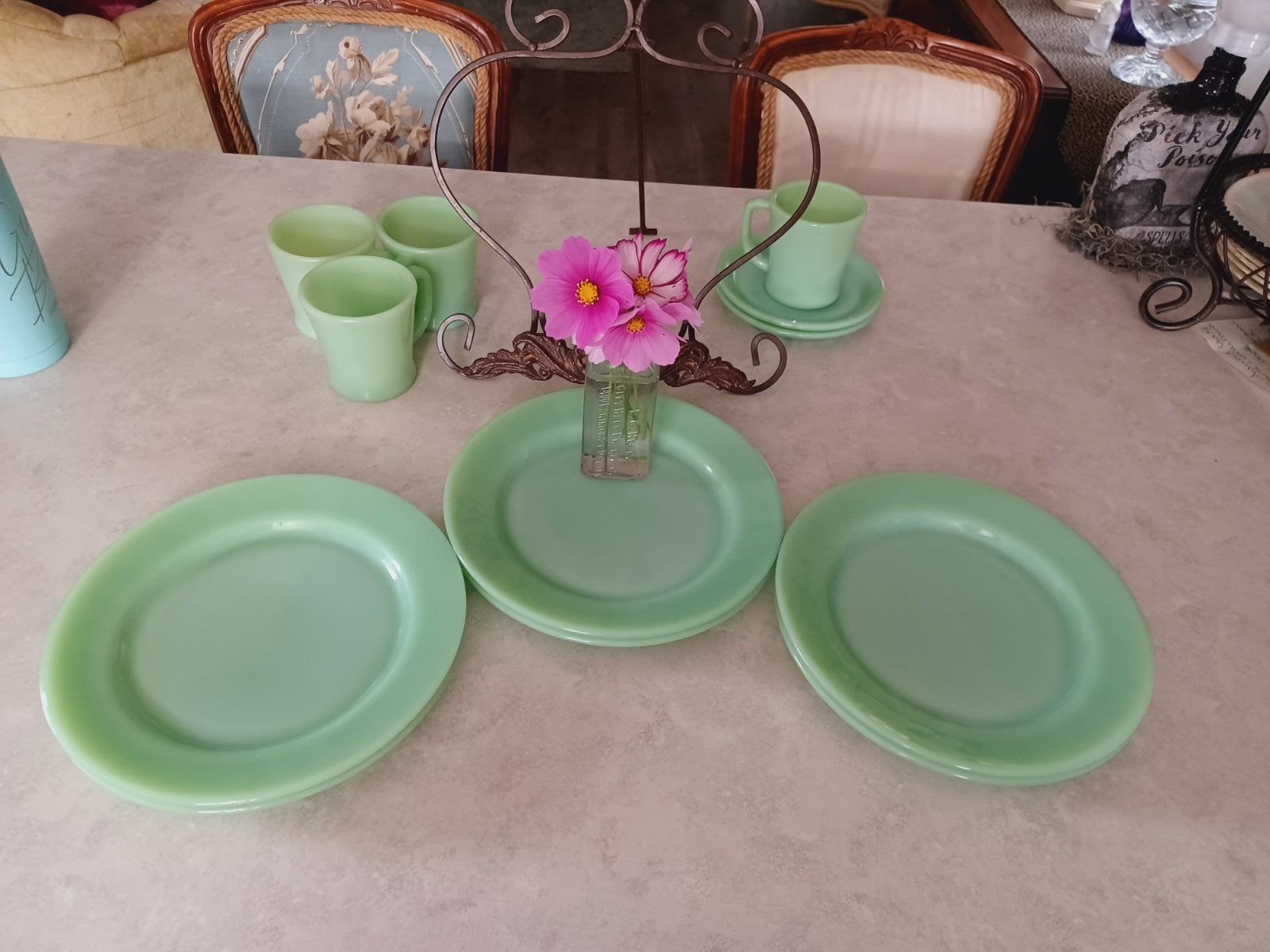 vintage fire king plates