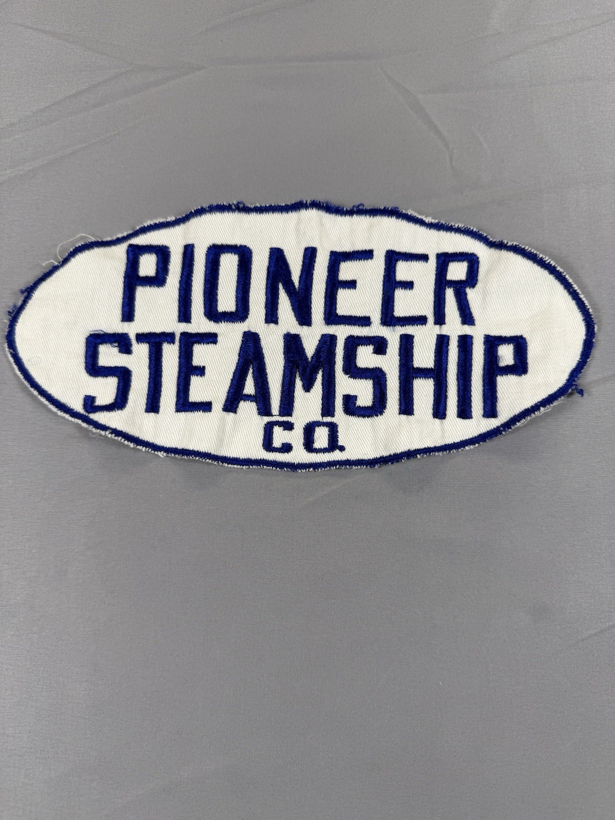 Vintage 1950s Pioneer Steamship Co. Chainstitched Patch Great Lakes Steamship Vintage 1950s Pioneer Steamship Co. Chainstitched Patch Great Lakes Steamship
