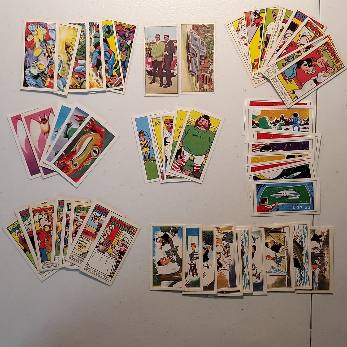 Primrose Confectionary Lot of 51 Various: Superman,Star Trek,Popeye,Laurel Hardy