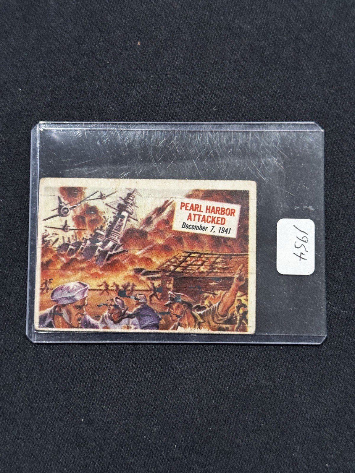 1954 Topps Scoops Pearl Harbor Attacked #19 1954 Topps Scoops Pearl Harbor Attacked #19