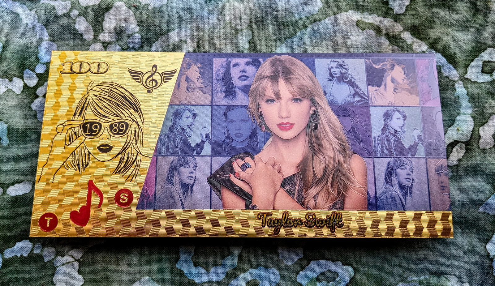24k Gold Foil Plated Taylor Swift Collectible Banknote Tour 1989 24k Gold Foil Plated Taylor Swift Collectible Banknote Tour 1989