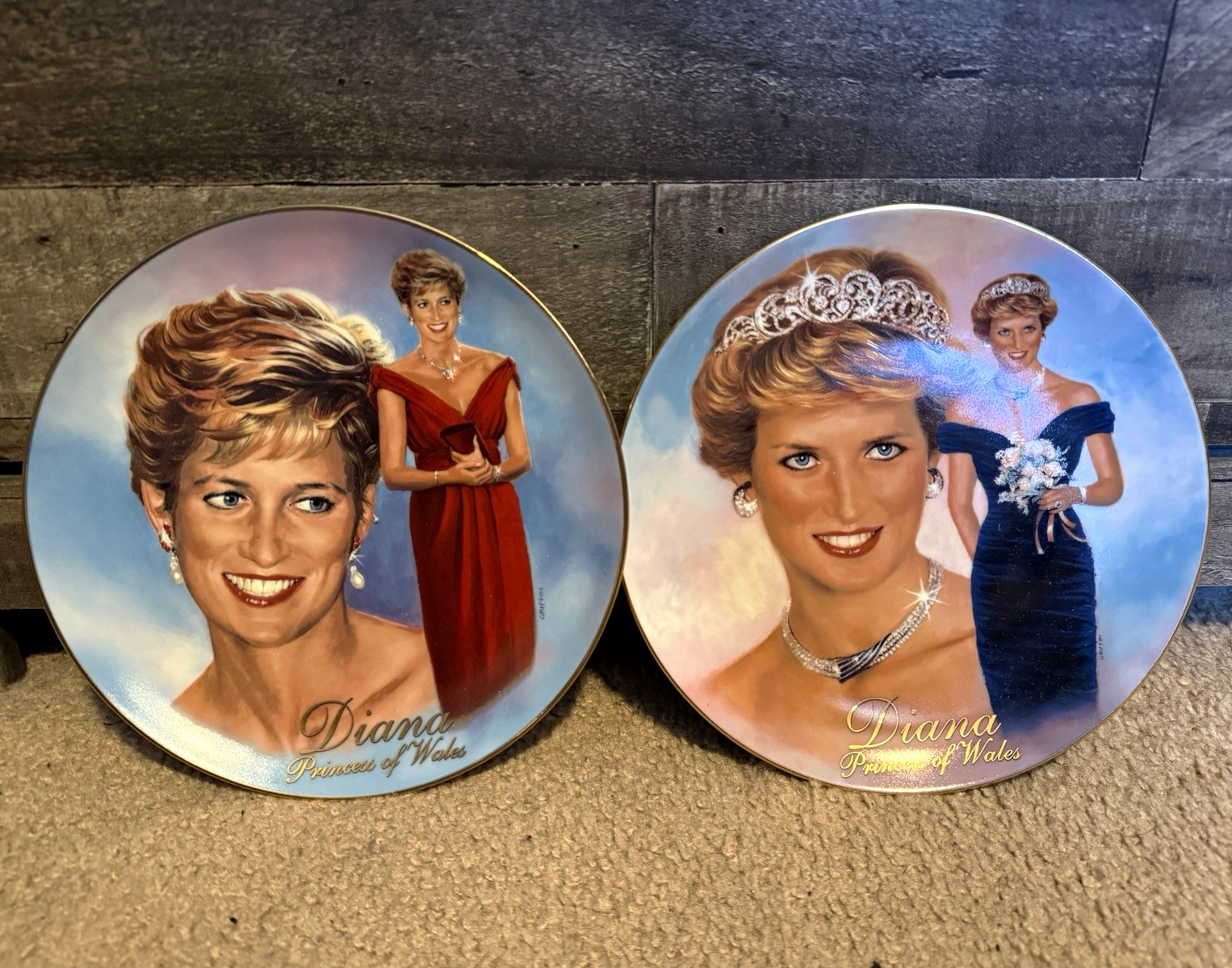 Bradford Exchange Princess Diana Limited Edition Plates Set of 2 1998 Bradford Exchange Princess Diana Limited Edition Plates Set of 2 1998
