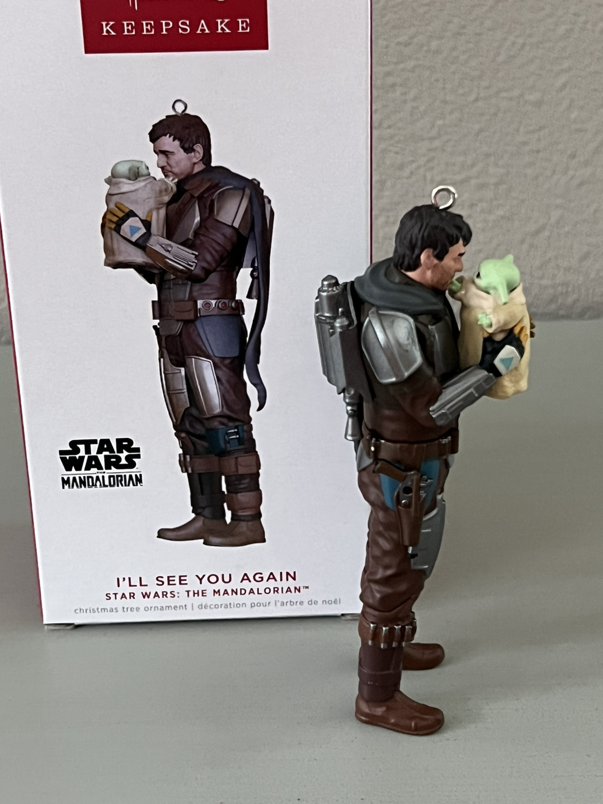 HALLMARK 2022 STAR WARS: THE MANDOLORIAN iI'LL SEE YOU AGAIN ORNAMENT HALLMARK 2022 STAR WARS: THE MANDOLORIAN iI'LL SEE YOU AGAIN ORNAMENT