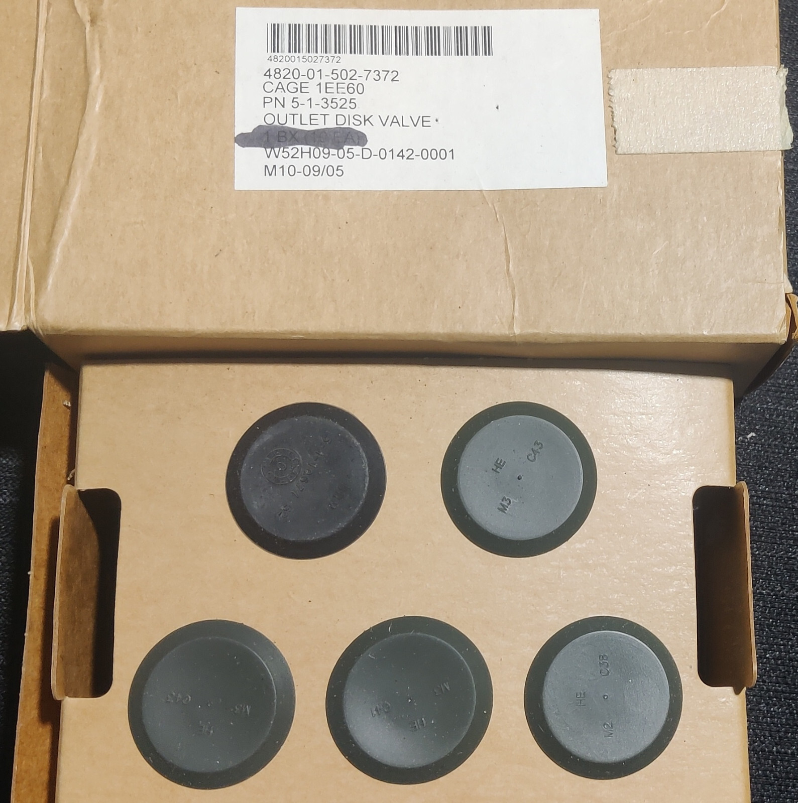 USGI M40 Gas Mask New Replacement Parts - Outlet Valve - 4820-01-502-7372 USGI M40 Gas Mask New Replacement Parts - Outlet Valve - 4820-01-502-7372