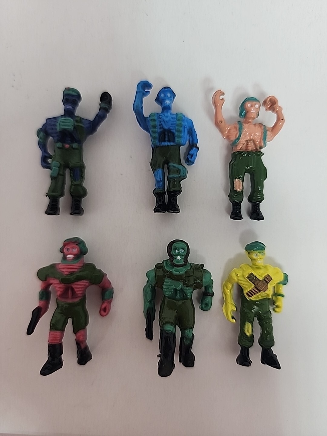 Vintage 6 Mini Figures Little Zombie Soldiers Vending Toy Prizes SKU 23 Vintage 6 Mini Figures Little Zombie Soldiers Vending Toy Prizes SKU 23