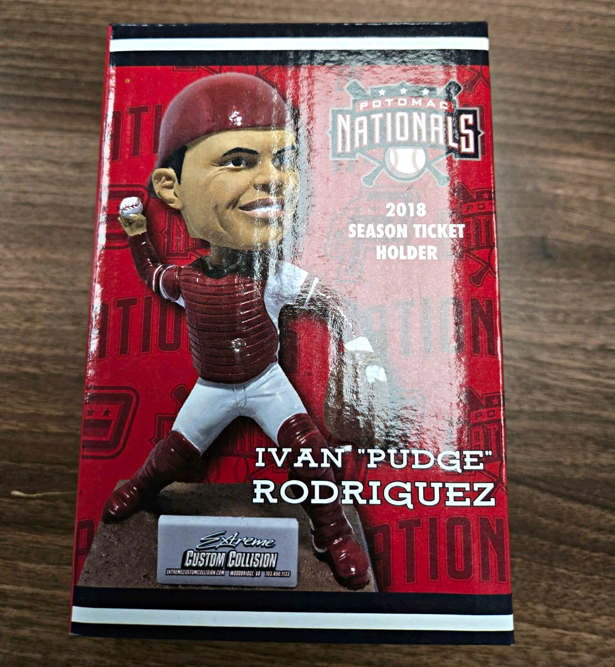 Potomac Nationals SGA Ivan "Pudge Rodriguez 2018 Season Ticket Holder Bobblehead Potomac Nationals SGA Ivan "Pudge Rodriguez 2018 Season Ticket Holder Bobblehead