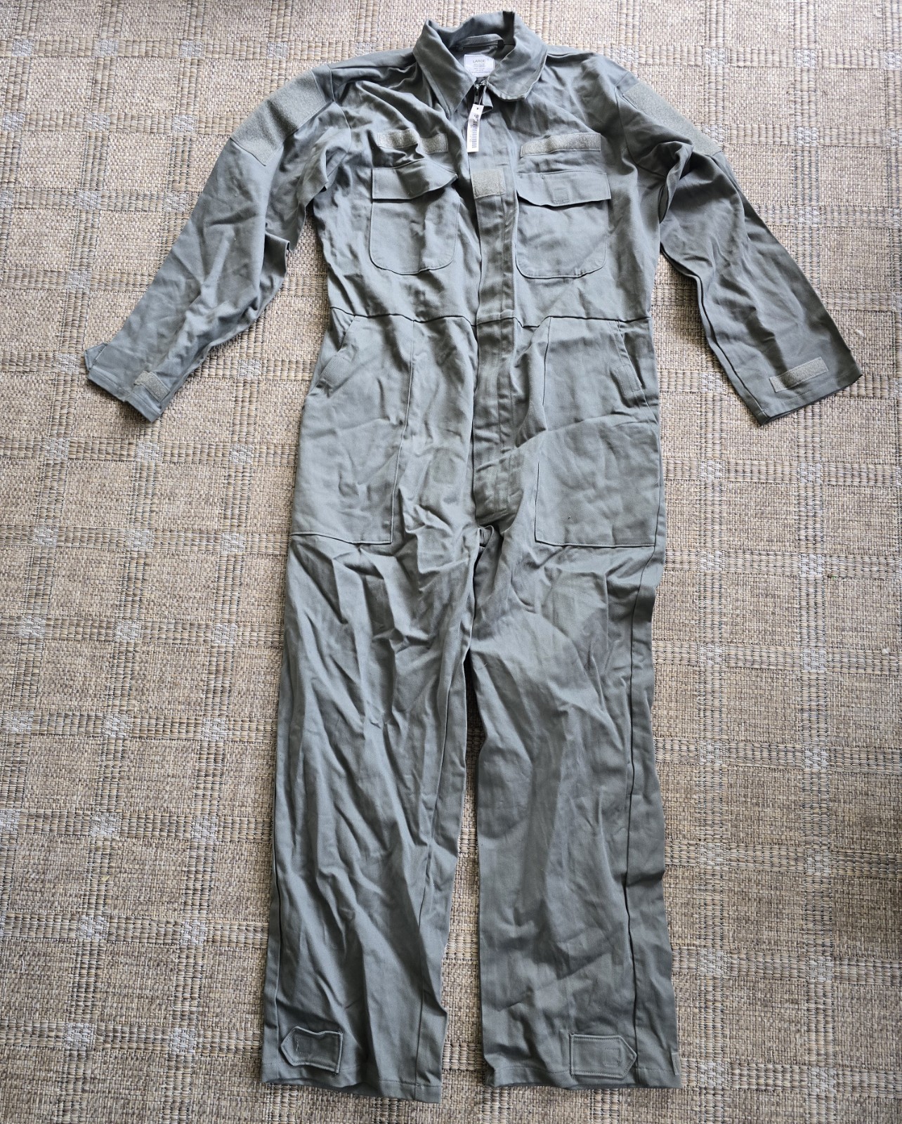 NEW USGI Utility Coveralls LARGE Foliage Green Gray Military L NEW USGI Utility Coveralls LARGE Foliage Green Gray Military L