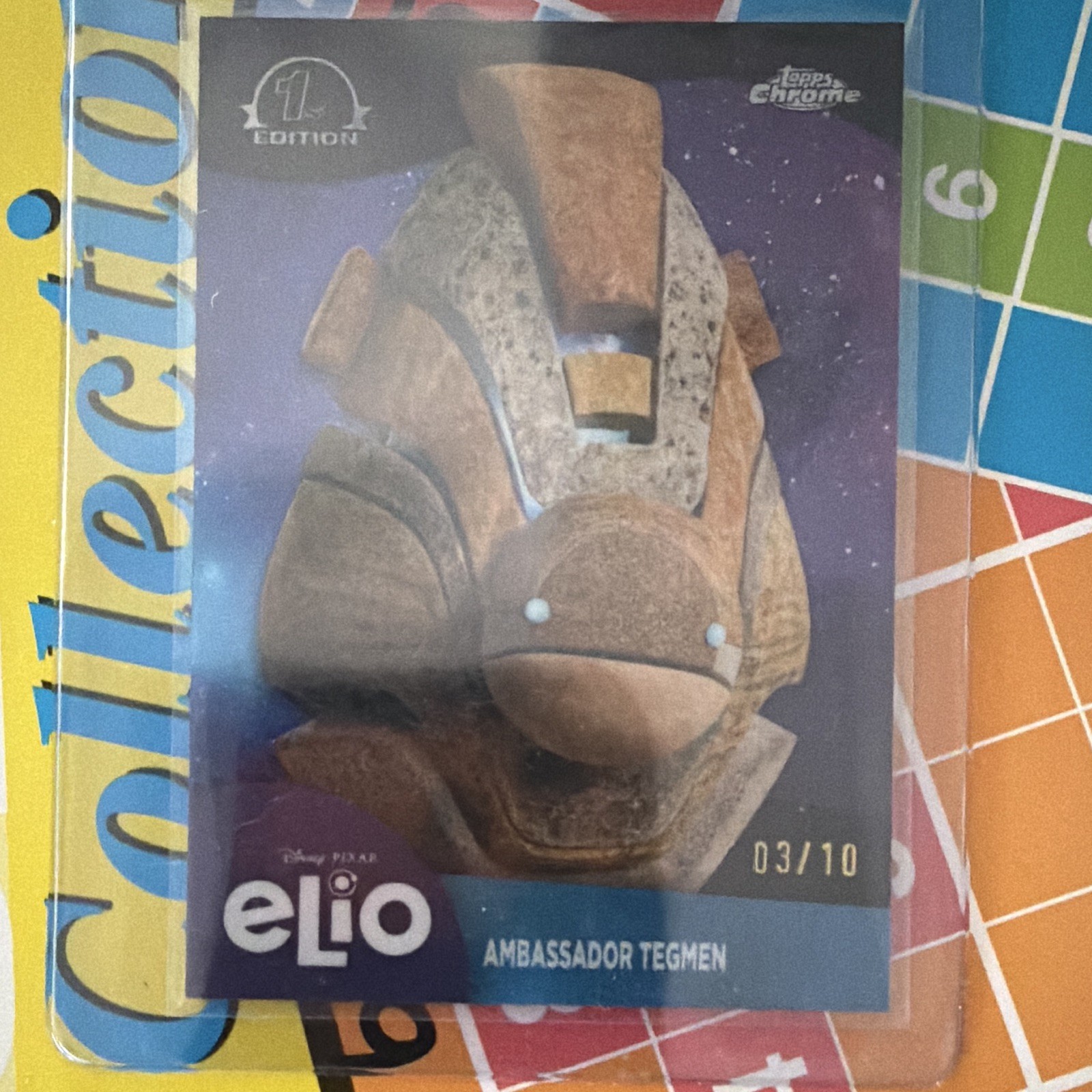 Topps Chrome Disney Pixar Elio 2025 Ambassador Tegmen EL-3 03/10 1st Ed Topps Chrome Disney Pixar Elio 2025 Ambassador Tegmen EL-3 03/10 1st Ed