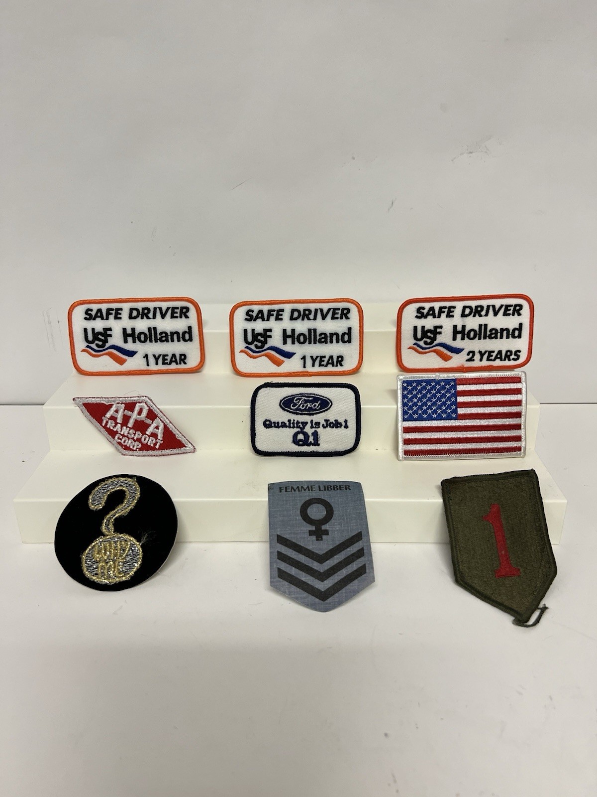 Vintage Mixed Patch Lot – Ford, USF Holland, Army, Novelty Vintage Mixed Patch Lot – Ford, USF Holland, Army, Novelty