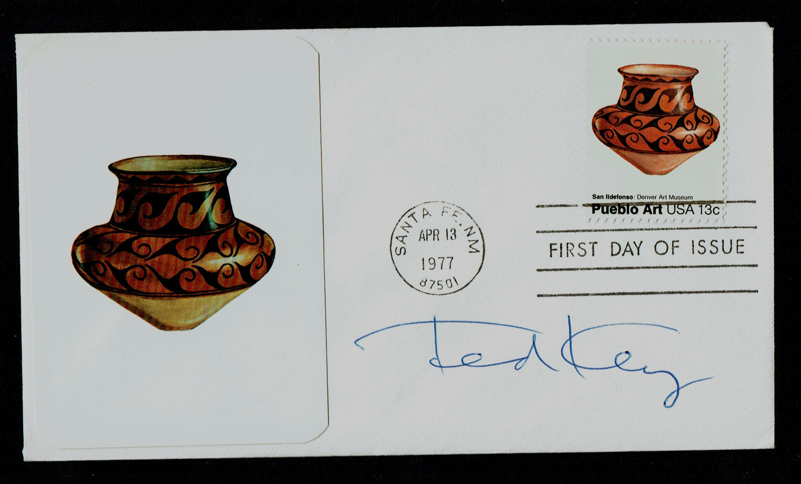 Ted Key (d. 2008) signed autograph First Day Cover FDC Creator Cartoonist HAZEL Ted Key (d. 2008) signed autograph First Day Cover FDC Creator Cartoonist HAZEL