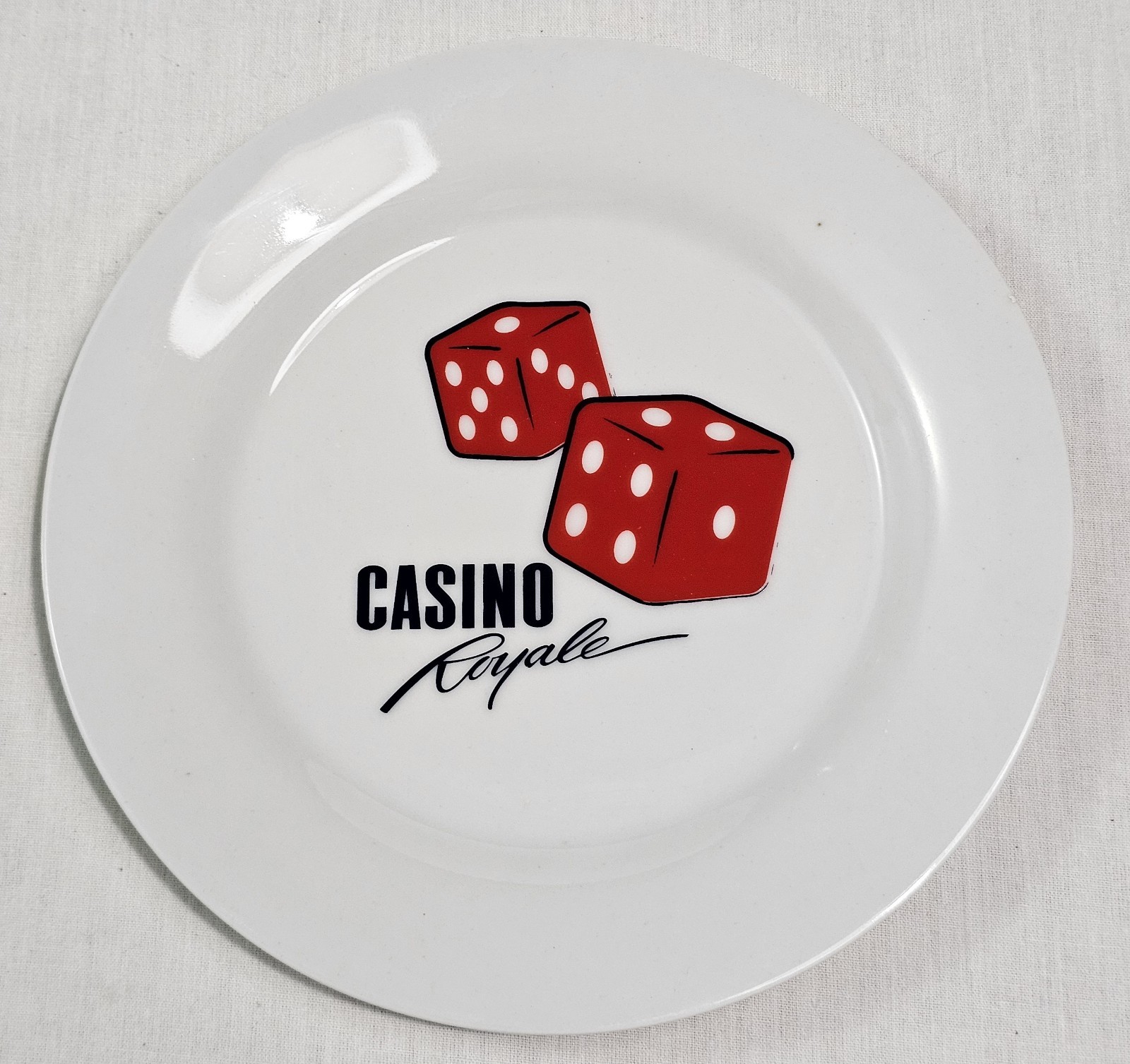 ROYAL CARIBBEAN Souvenir Vtg Collectiblle CASINO ROYALE' 2002 7.5" DISH ROYAL CARIBBEAN Souvenir Vtg Collectiblle CASINO ROYALE' 2002 7.5" DISH