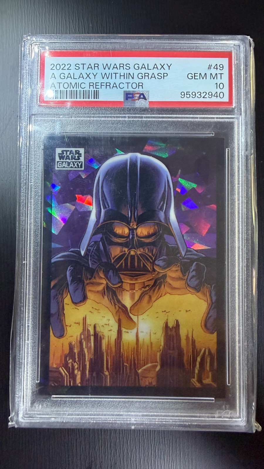 2022 TOPPS CHROME DARTH VADER GALAXY WITHIN GRASP ATOMIC /150 PSA 10 2022 TOPPS CHROME DARTH VADER GALAXY WITHIN GRASP ATOMIC /150 PSA 10